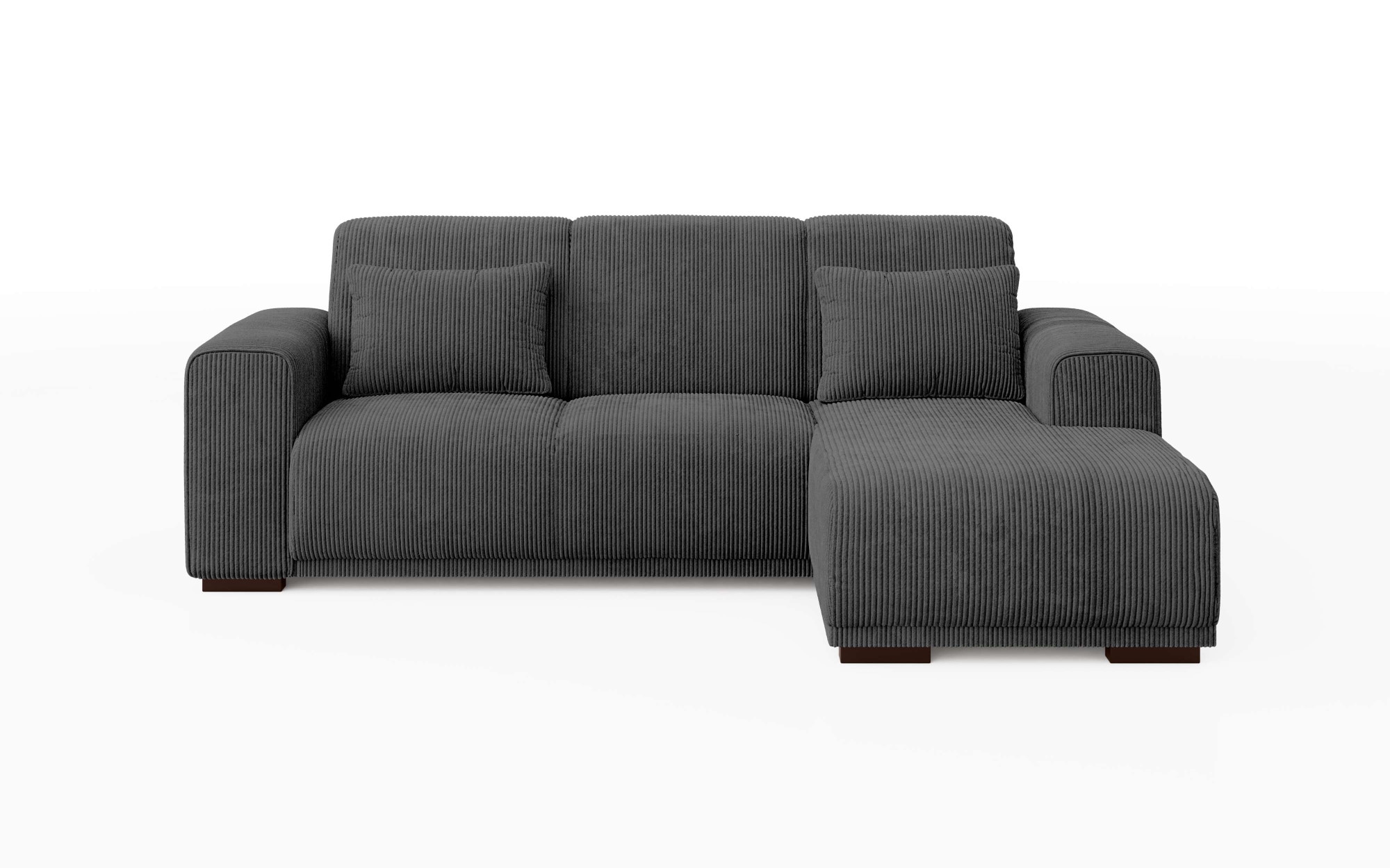 Home affaire Ecksofa »BORNHOLM L-Form mit Recamiere, Maße B/T/H: 234/162/85 cm«, Recamiere links oder rechts bestellbar, Wellenfederung, inkl. 2 Kissen