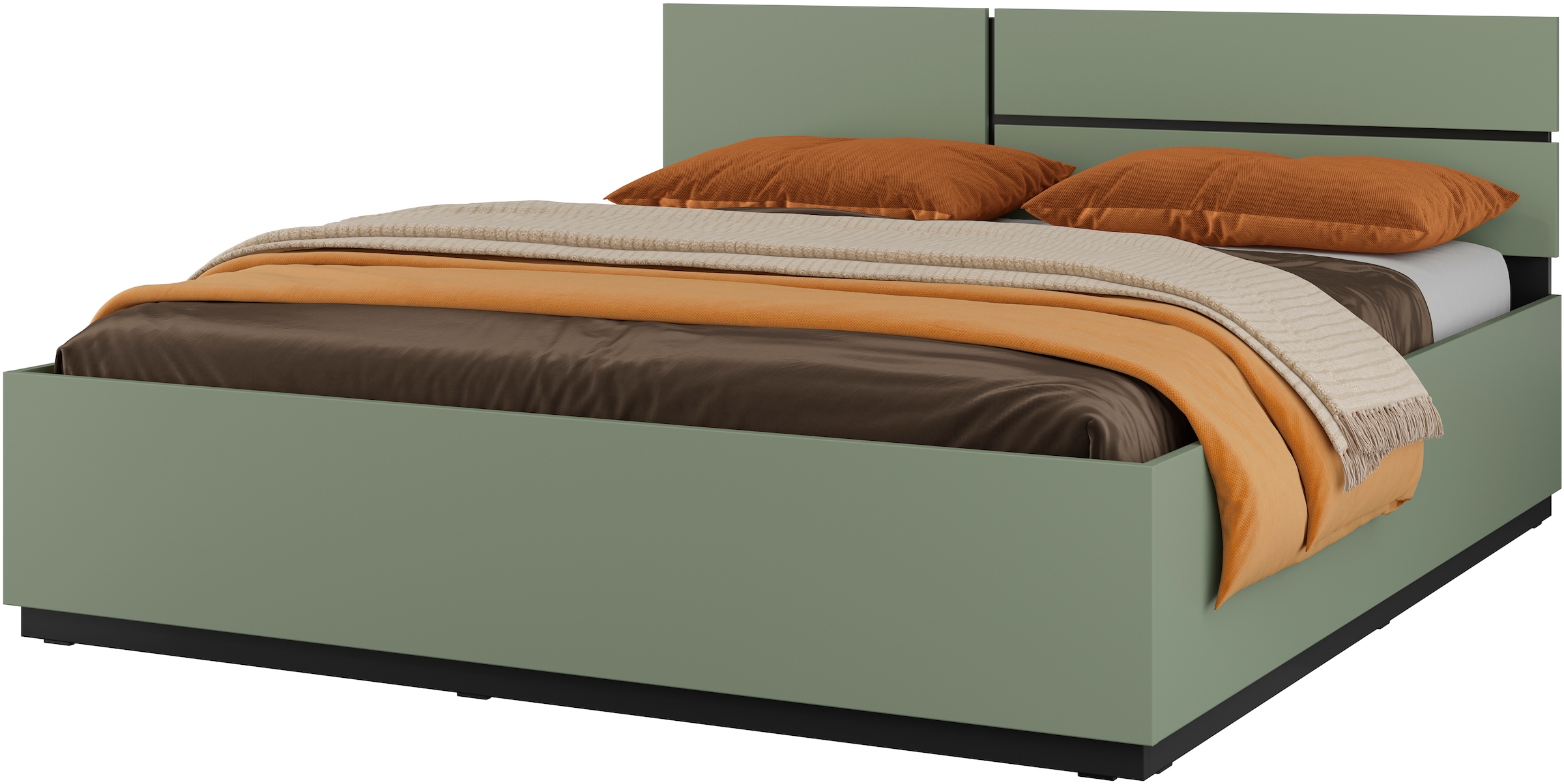 Home affaire Bettgestell »Cross, moderner Bettrahmen«, Doppelbett in zwei Grössen, stabiles Bettgestell