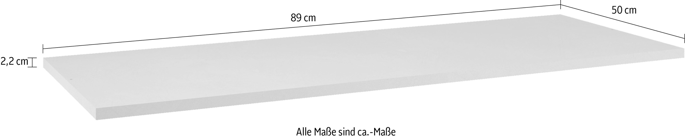 INOSIGN Einlegeboden »Jupiter – Steingrau (1 St.), 22 mm stark, ideale Stauraumhilfe«