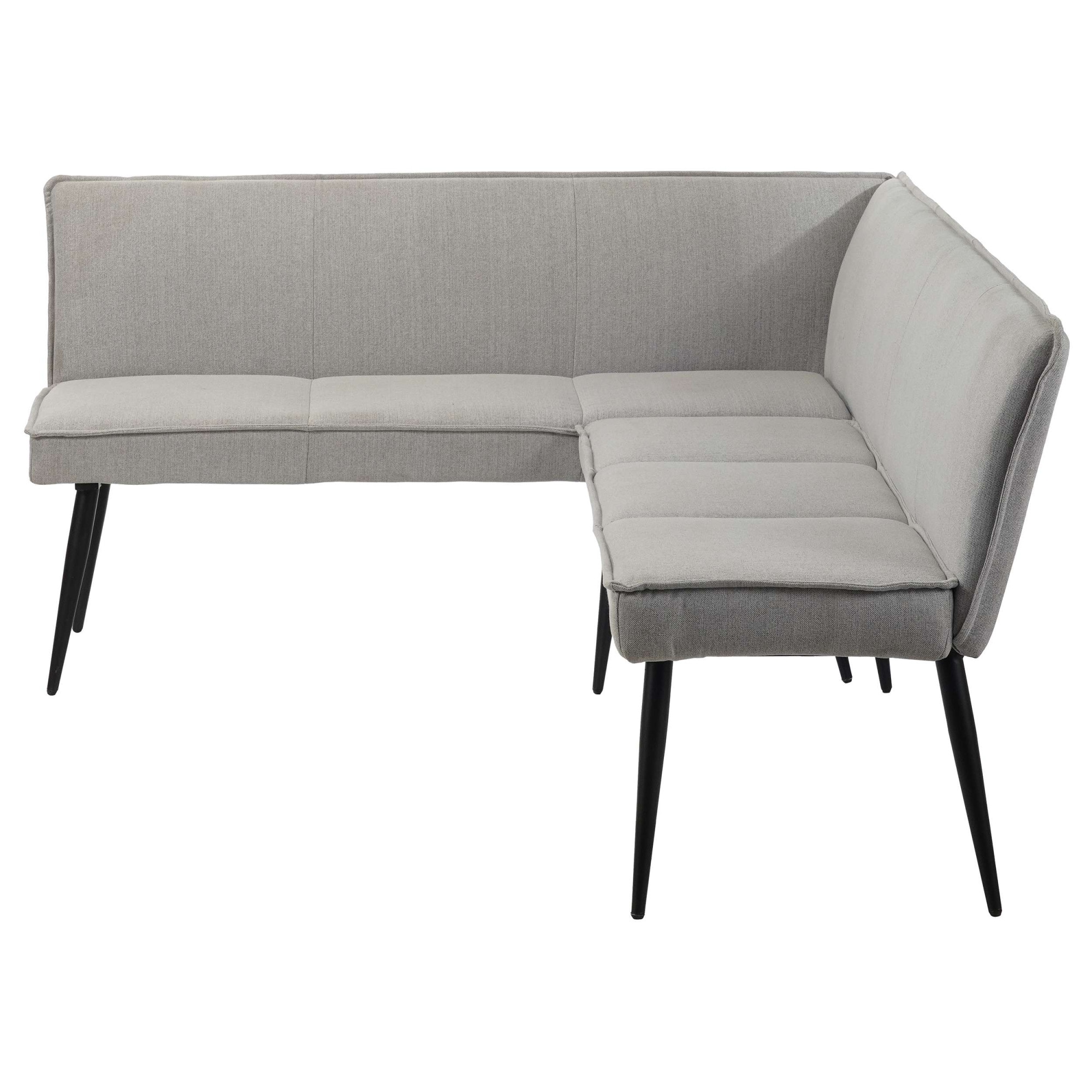 OTTO home Essbank »Ianna« schwarze Metallbeine, pflegeleichtem Webstoff Bezug, Breite 193 cm