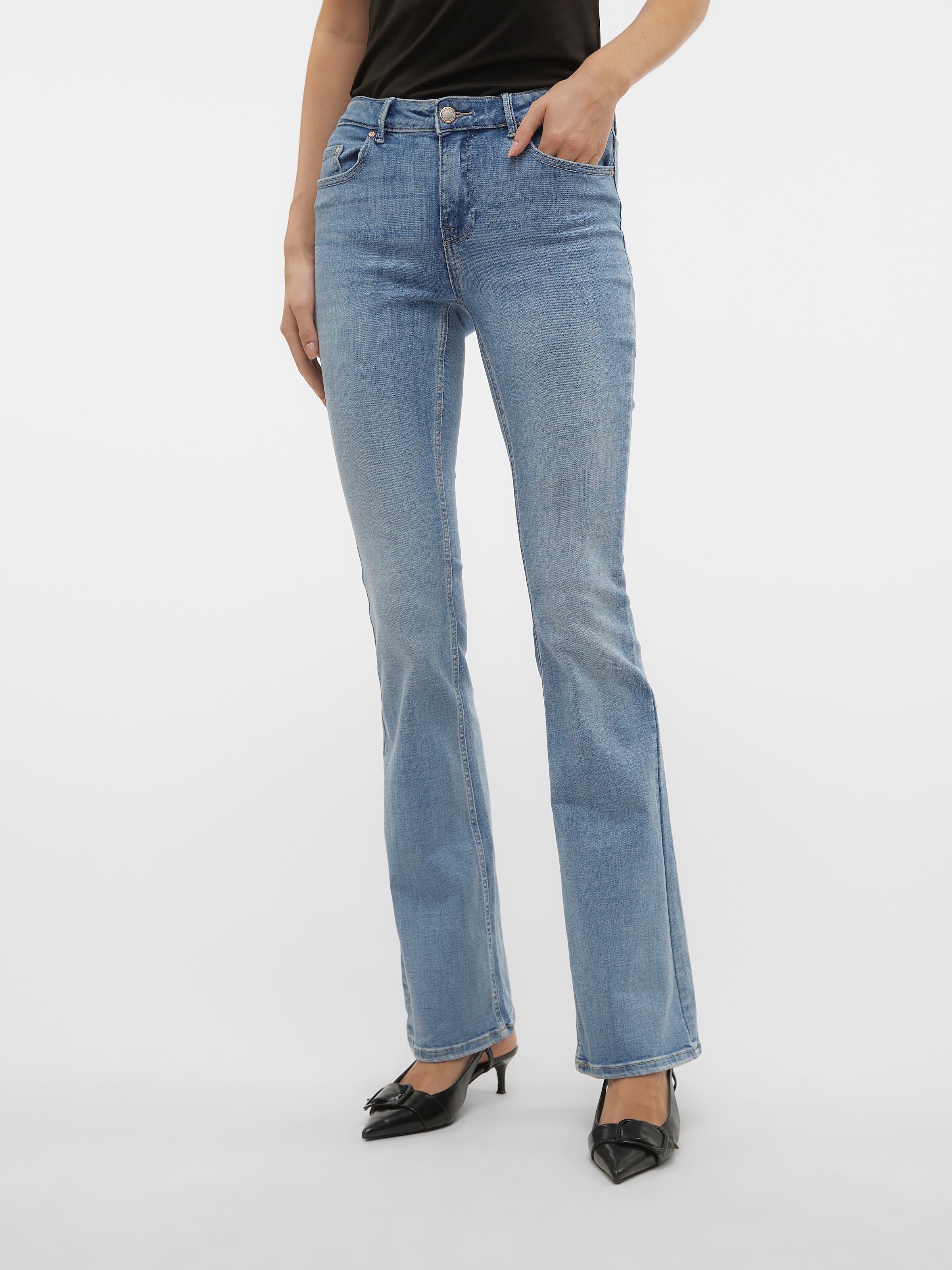 Vero Moda Bootcut-Jeans »VMFLASH MR FLARED JEANS LI371 GA NOOS«