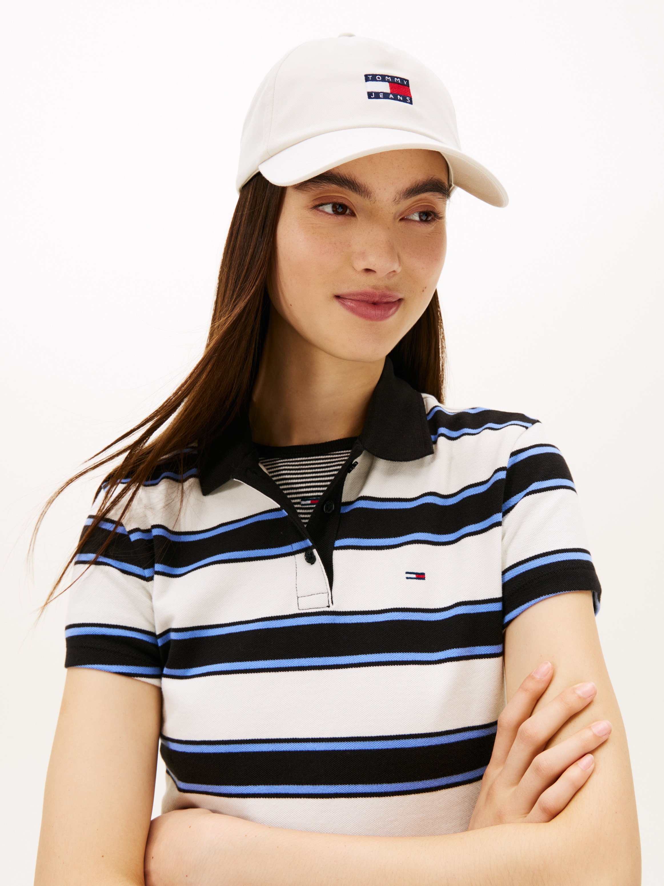 Tommy Jeans Baseball Cap »TJW HERITAGE CORE 5 PANEL CAP« Logoprägung, Klemmverschluss UNISEX