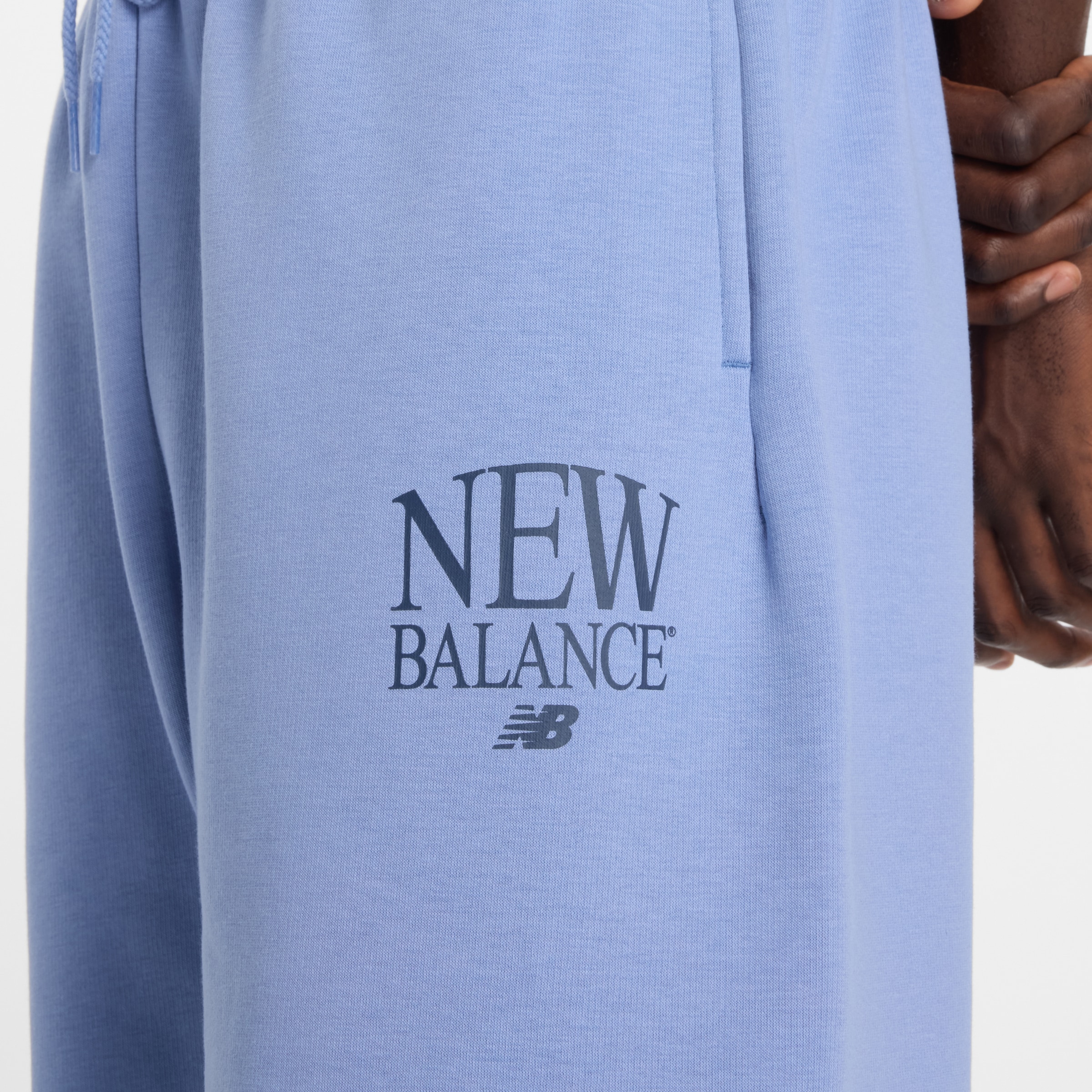 New Balance Jogginghose  aus weicher Fleece-Qualität, mit Kordelverschluss, bequeme Passform