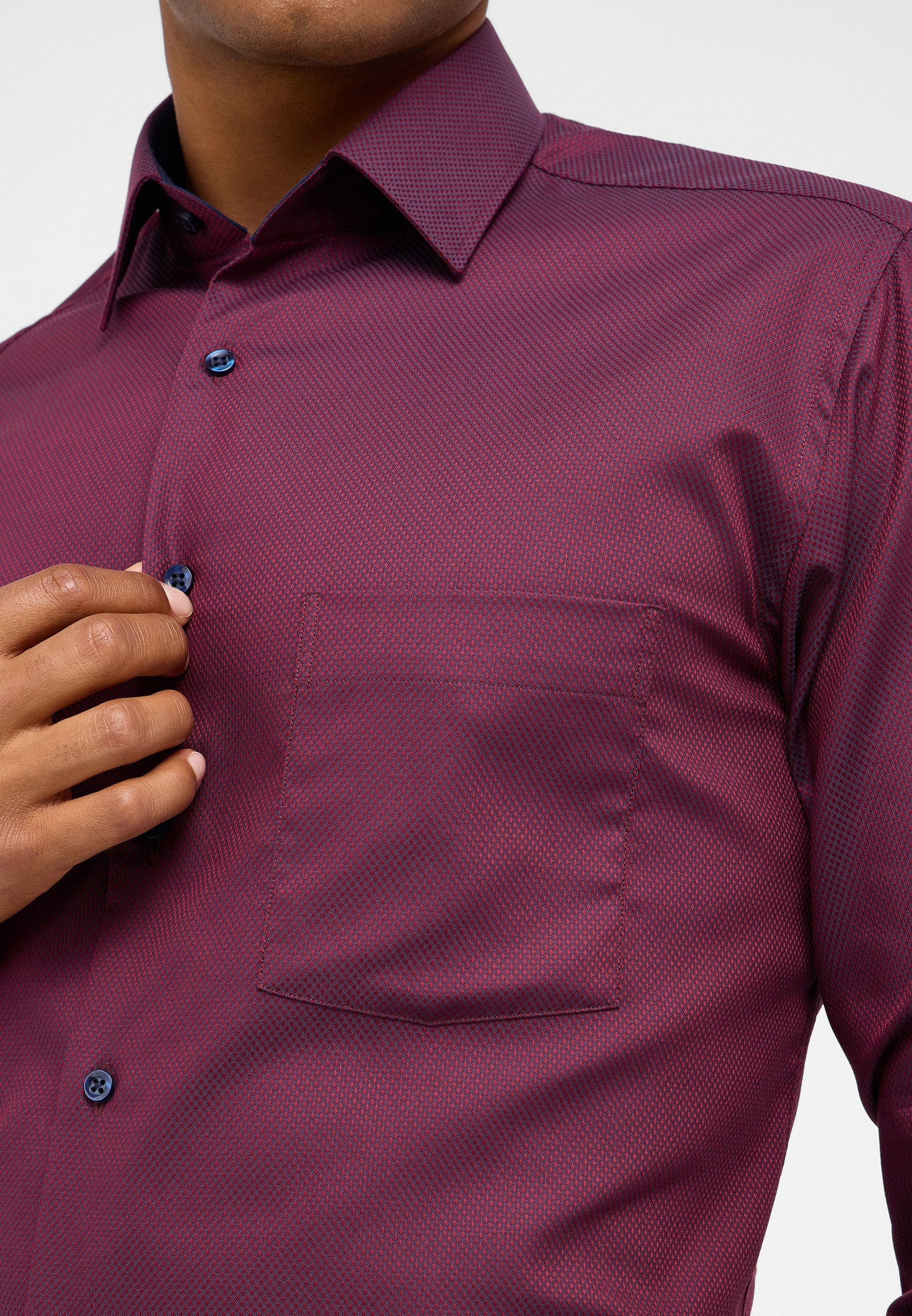 Eterna Langarmhemd »MODERN FIT«, NON IRON (bügelfrei)