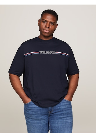 T-Shirt »BT-STRIPE CHEST TEE-B«, Große Größen