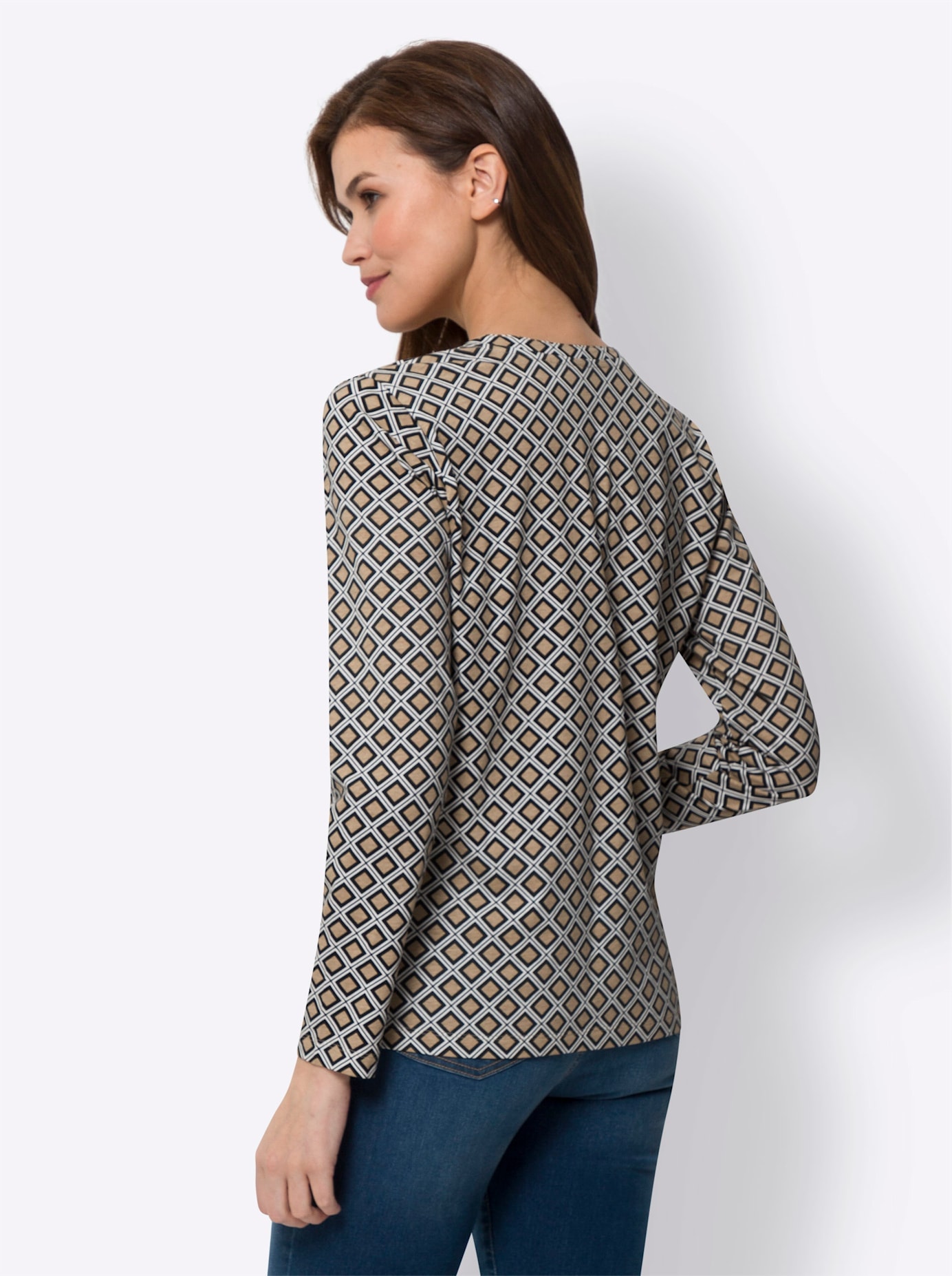 heine Langarmshirt »Druck-Shirt«, (1 tlg.)