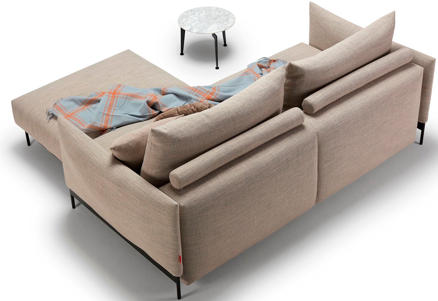 INNOVATION LIVING ™ Schlafsofa »MALLOY innovativ, komfortabel und bequem, modernes Design«, hohe Rückenlehne, schmale Armlehnen, inklusive Bettaufbewahrung