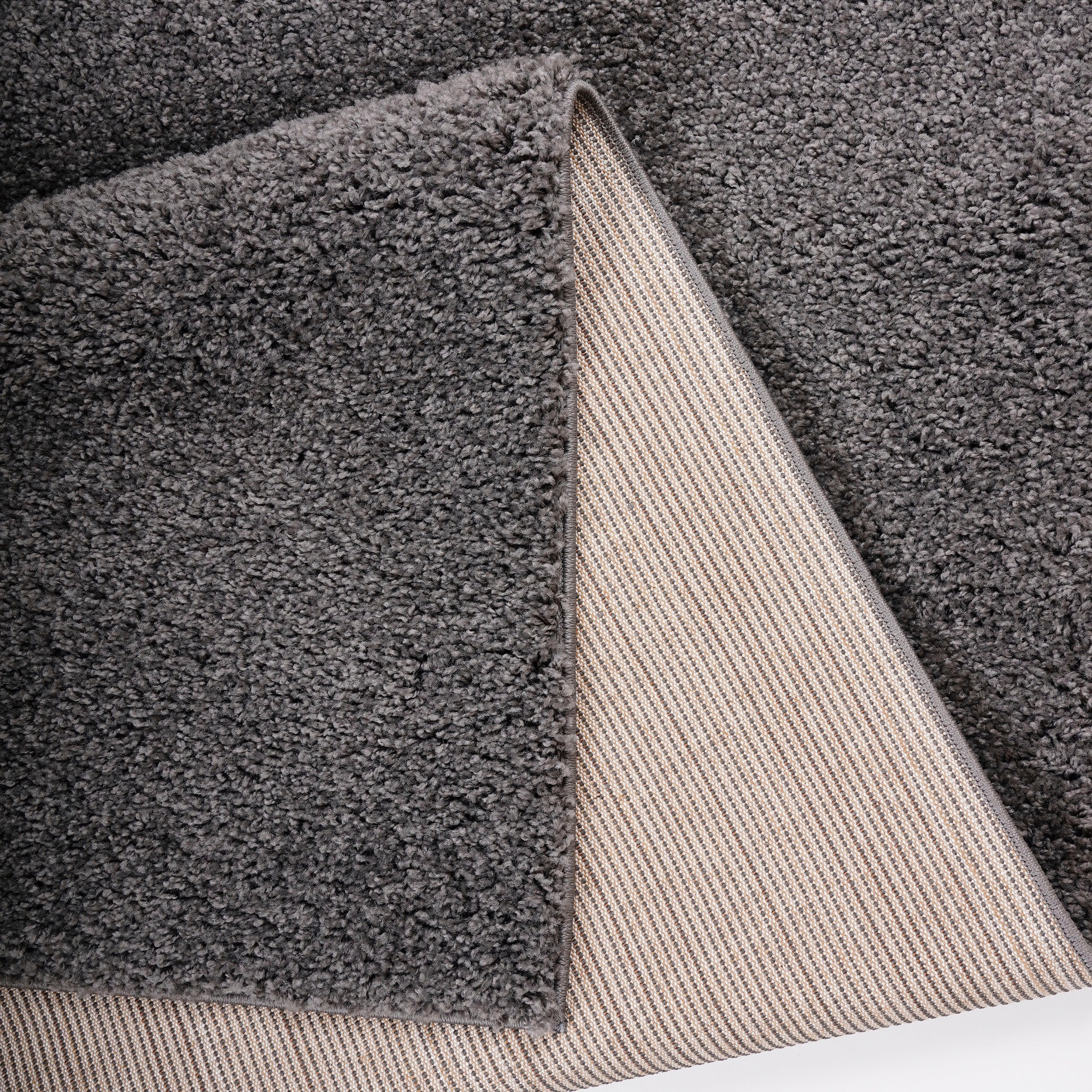 Bruno Banani Hochflor-Teppich »Shaggy Soft«, rechteckig, 30 mm Höhe, gewebt, Uni Farben, besonders weich und kuschelig
