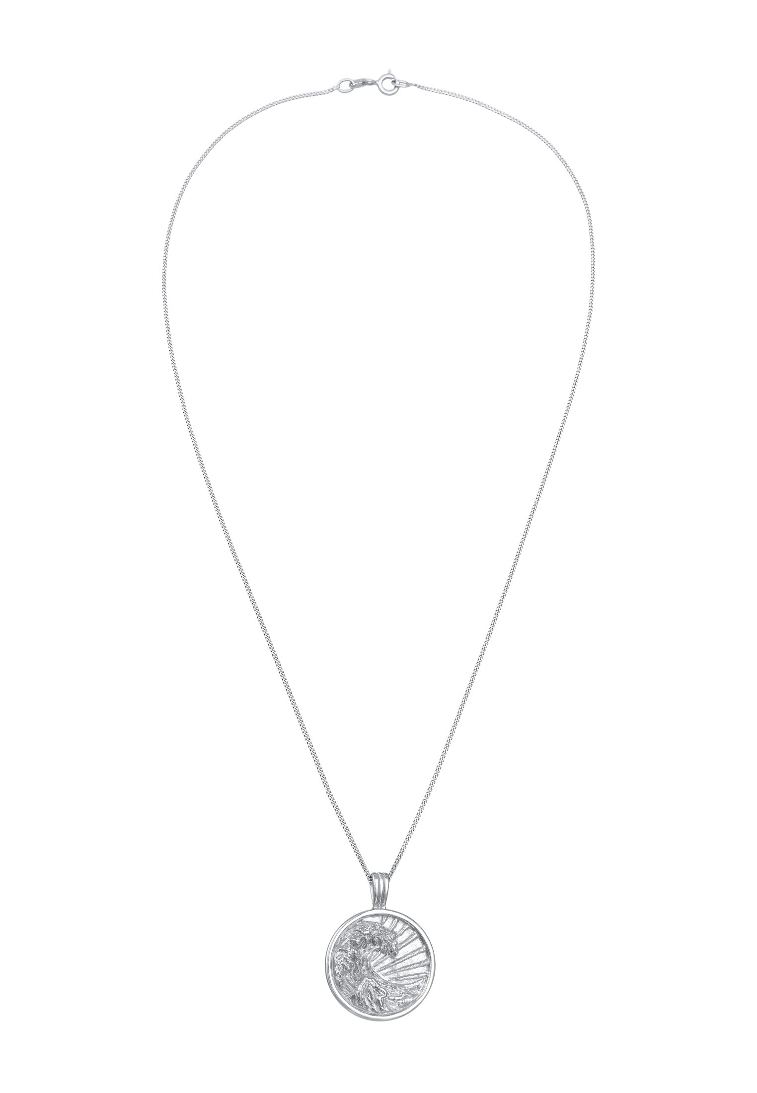Elli Kette mit Anhänger »Halskette Anhänger Welle Surfer Maritim 925 Silber«
