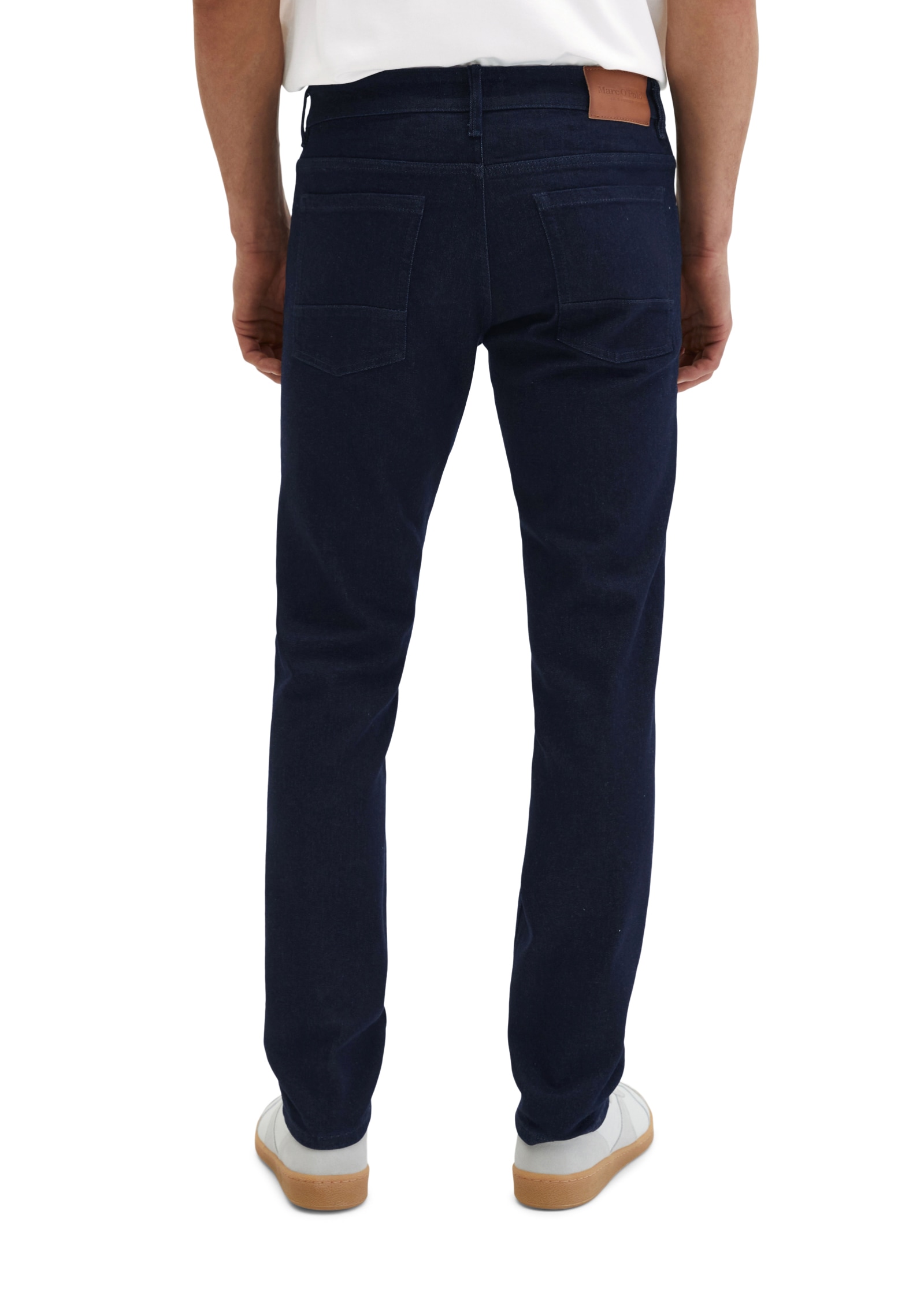 Marc O'Polo 5-Pocket-Jeans Model Sjöbo shaped aus Authentic Blue Stretch Denim