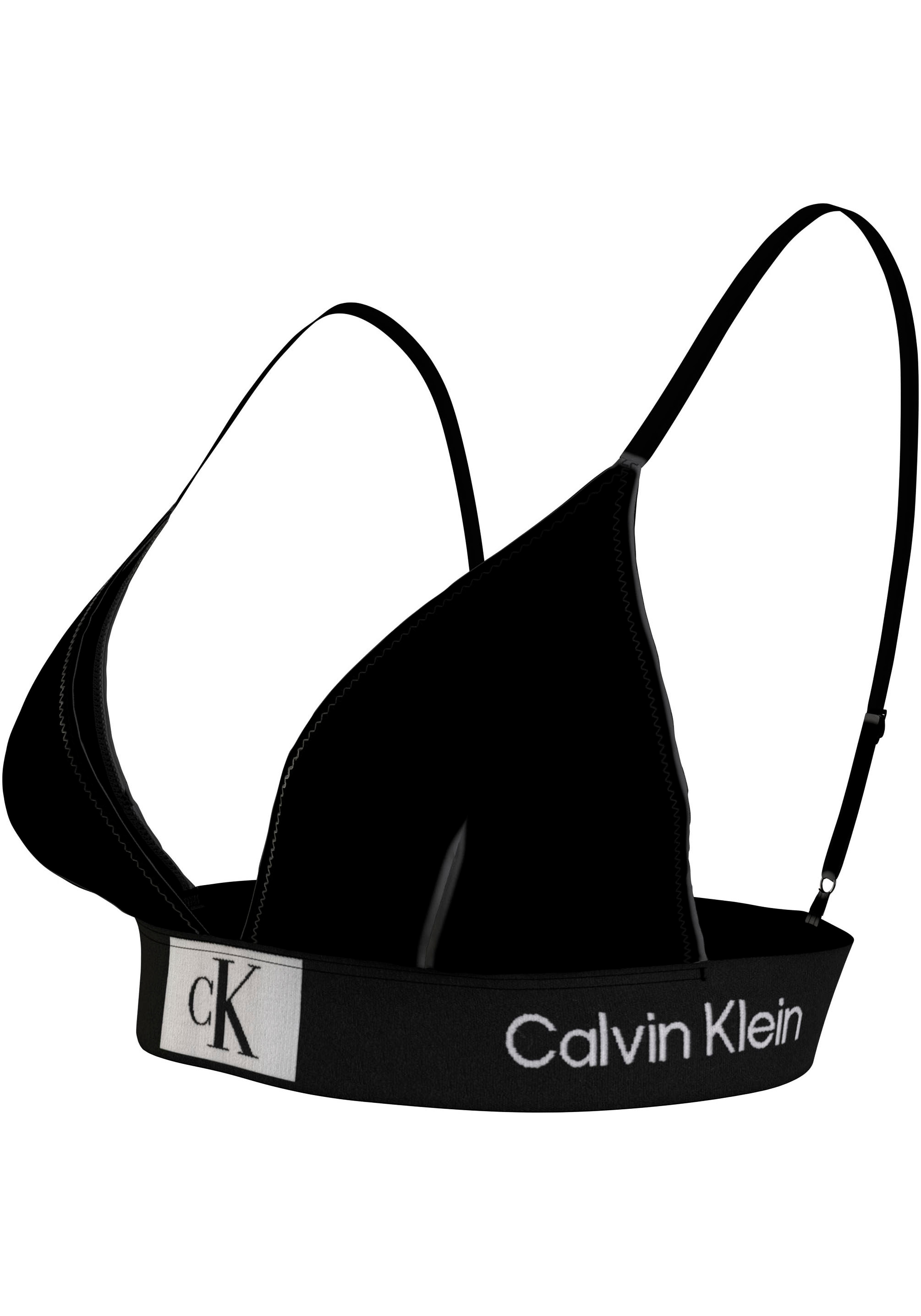 Calvin Klein Swimwear Triangel-Bikini-Top »FIXED TRIANGLE-RP«, mit Logobund