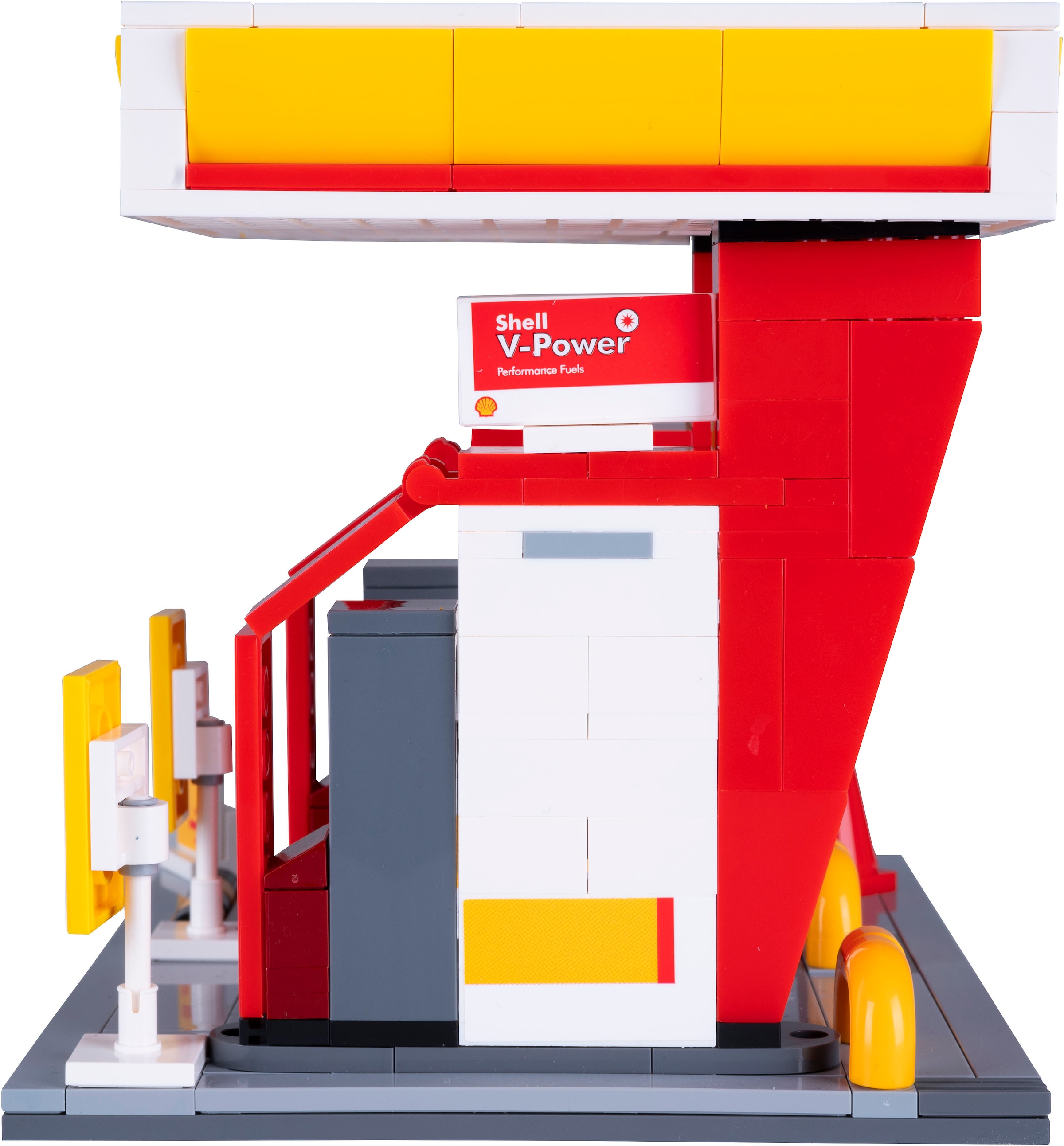 Jamara Konstruktions-Spielset »CaDA, Shell Tankstelle Bricks«, (305 St.)