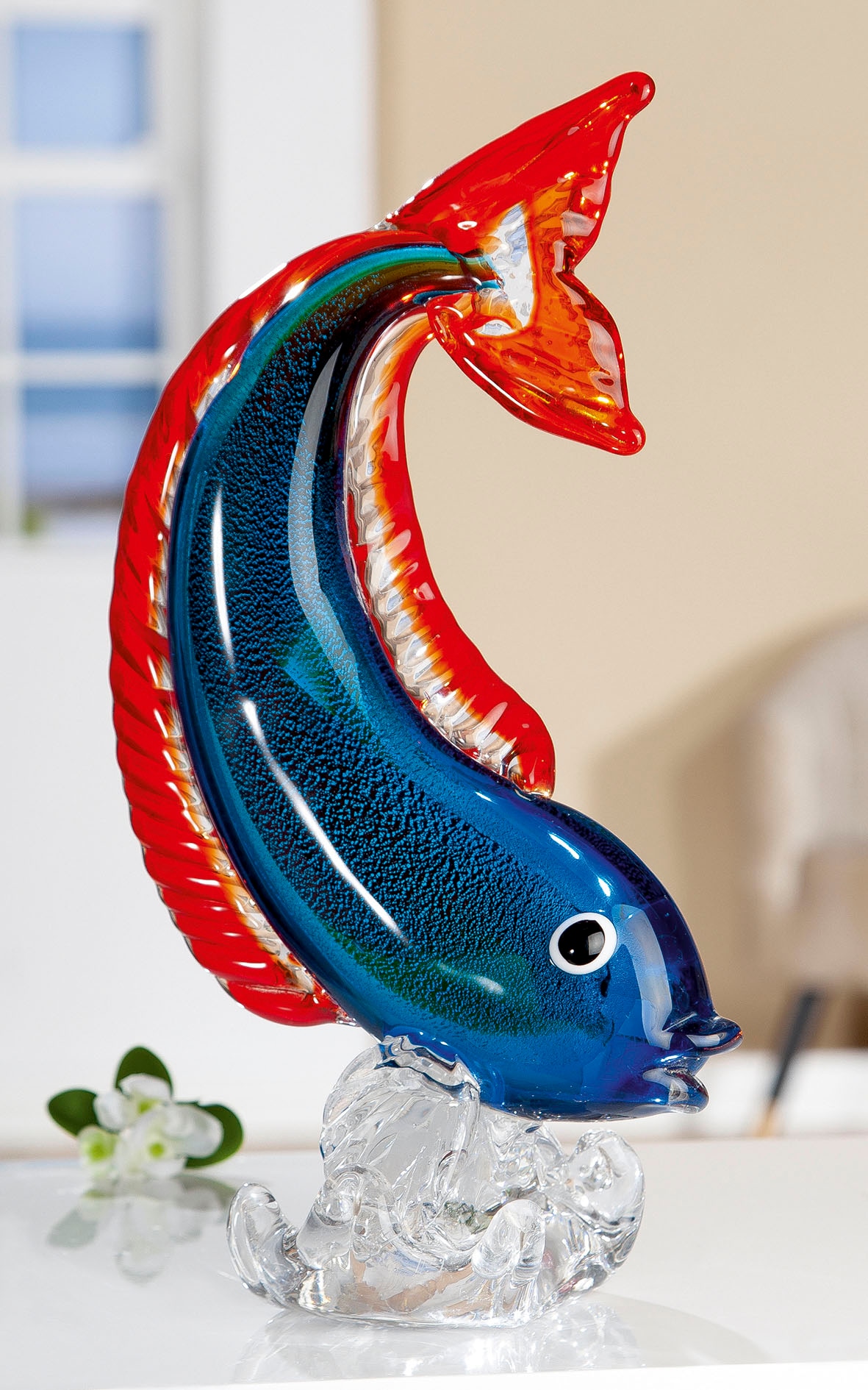 GILDE GLAS art Dekofigur St.), »Skulptur blau, Glas Shop (1 im OTTO Fisch«, Online