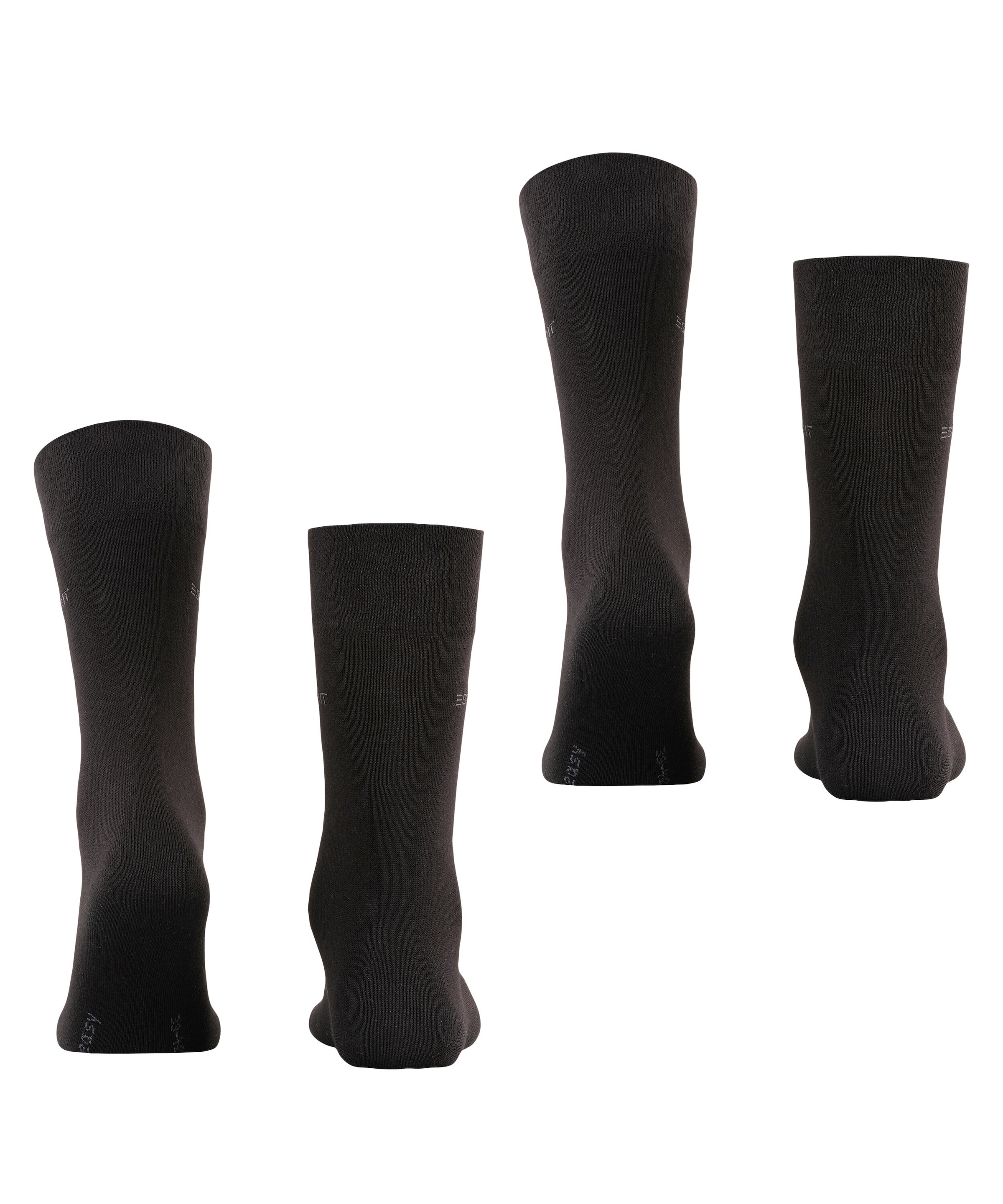 Esprit Socken »Basic Easy« 2 Paar, 2 Paar tlg. druckfreier, breiter Komfortbund, atmungsaktiv, uni Socken