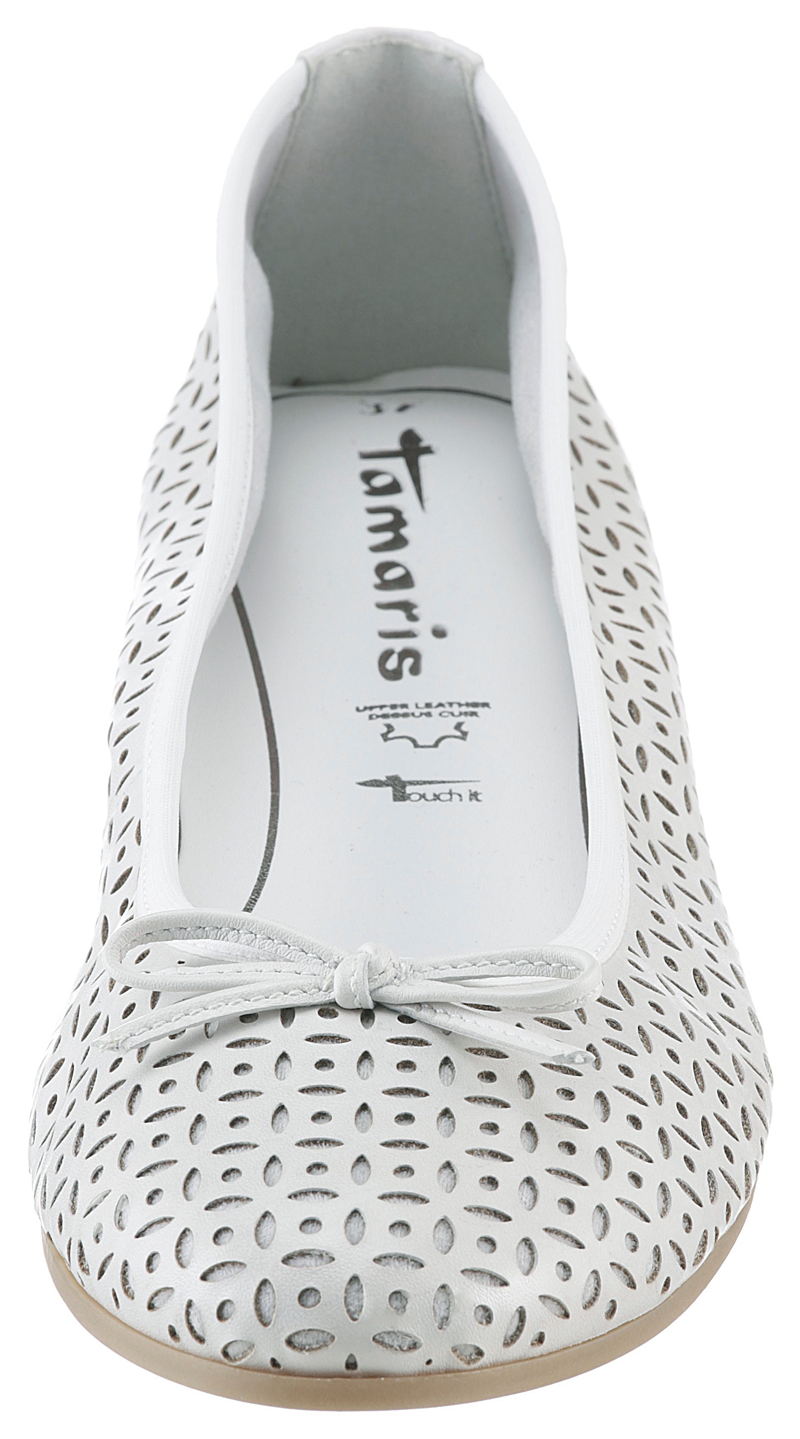 Tamaris Ballerina, Businessschuh, Halbschuh, Schlupfschuh mit hübscher Zierschleife