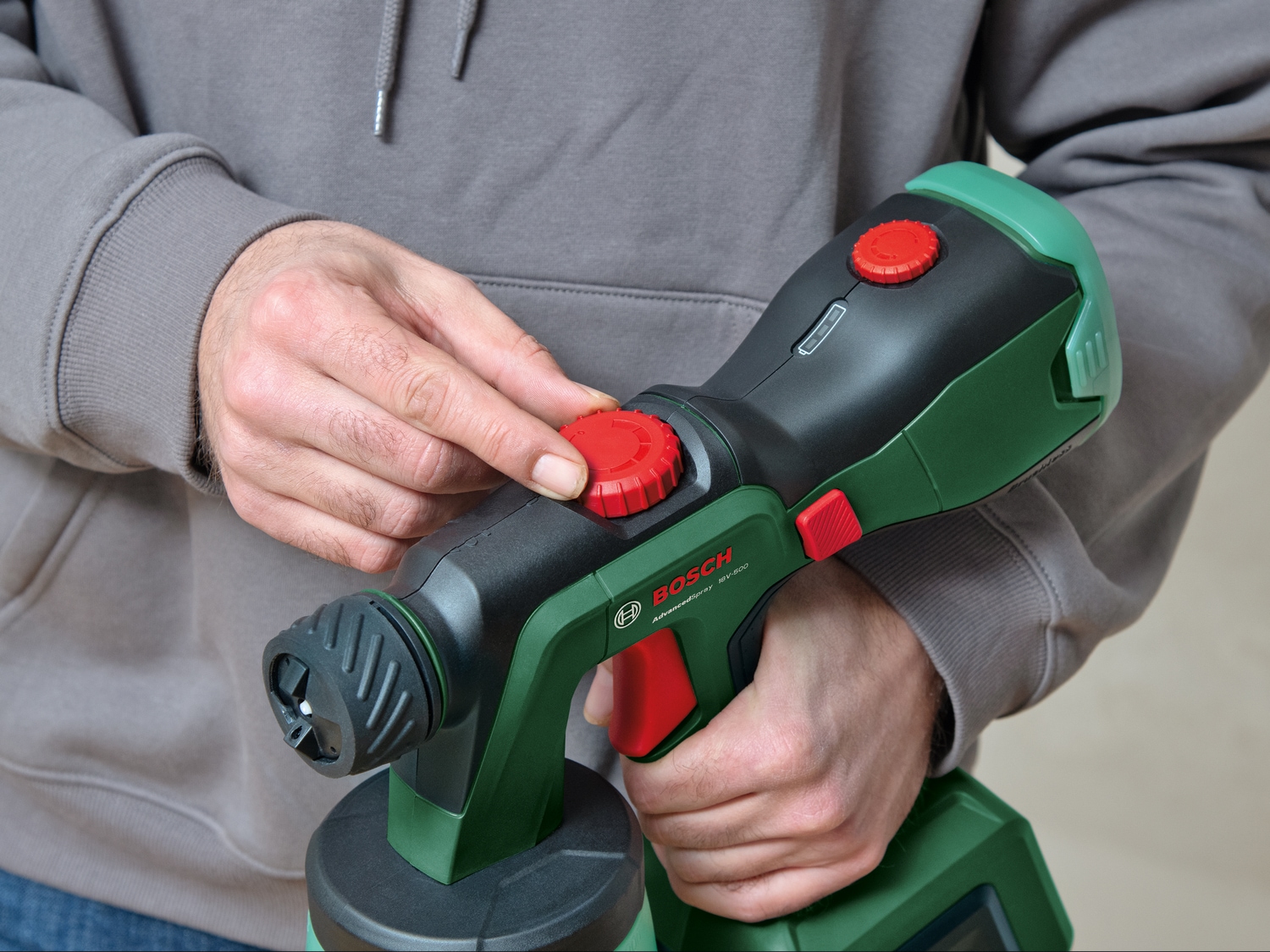 Bosch Home & Garden Farbsprühgerät »AdvancedSpray 18V-500«, (Set), inkl. Akku und Ladegerät