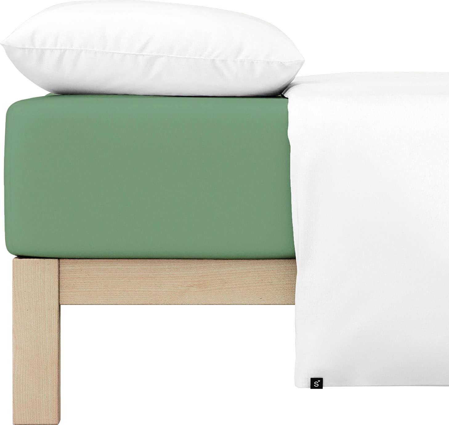 Schlafgut Spannbettlaken »PURE Bio-Baumwolle mit Elasthan, dehnbar blickdicht, straff, Bettlaken«, PREMIUM Laken für Matratzen bis 30cm Höhe, in 90x200, 140x200, 180x200