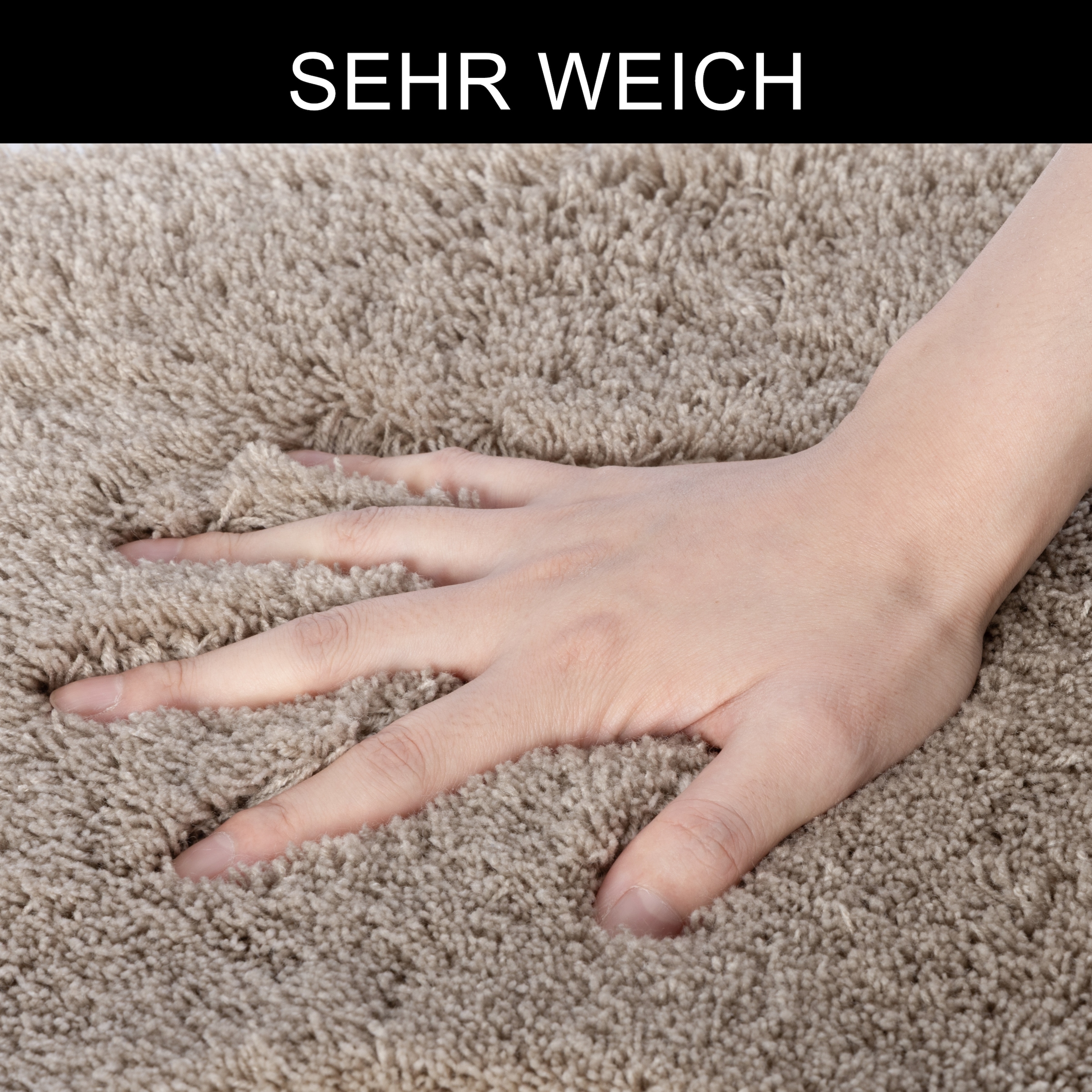 Bruno Banani Badematte »Lana, Standard & Premium Qualität, 25 mm oder 30 mm Höhe« rutschhemmend beschichtet fußbodenheizungsgeeignet | schnell trocknend | strapazierfähig Badteppich, Badematten, unifarben, auch als 3 teiliges Set & rund