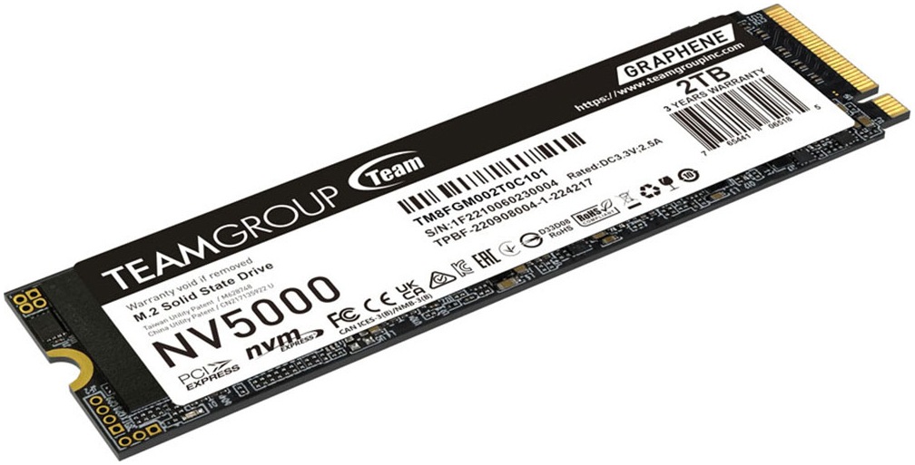 Teamgroup interne SSD »NV5000 2TB« 2 TB Anschluss PCI Express 4.0