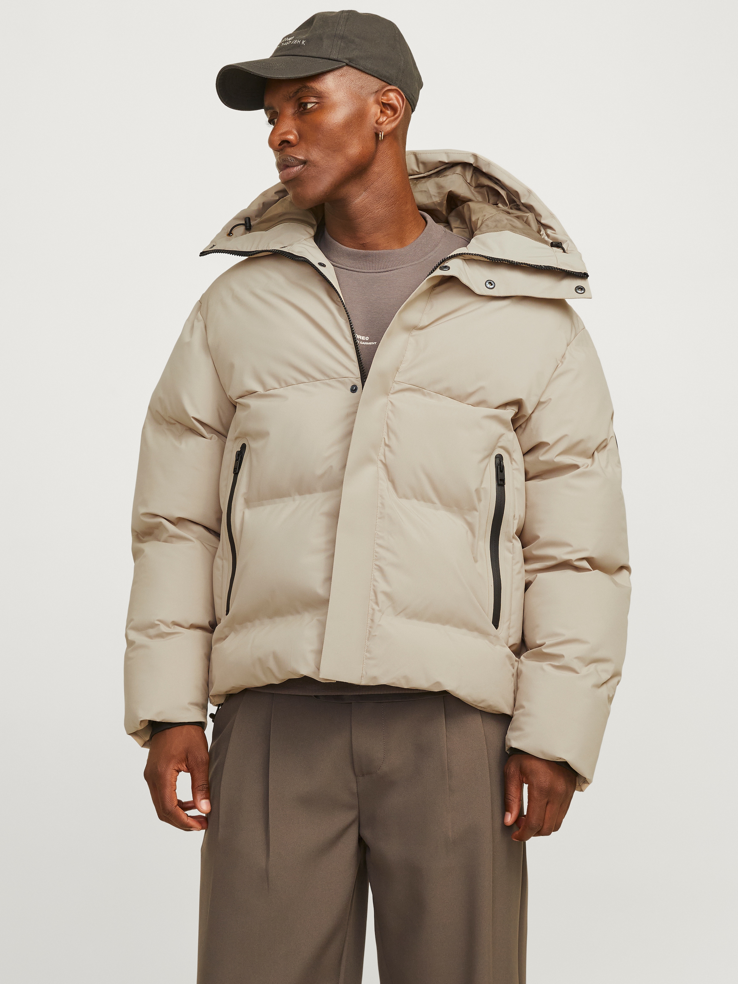 Steppjacke »JCOALPHA PUFFER SN«, mit Kapuze