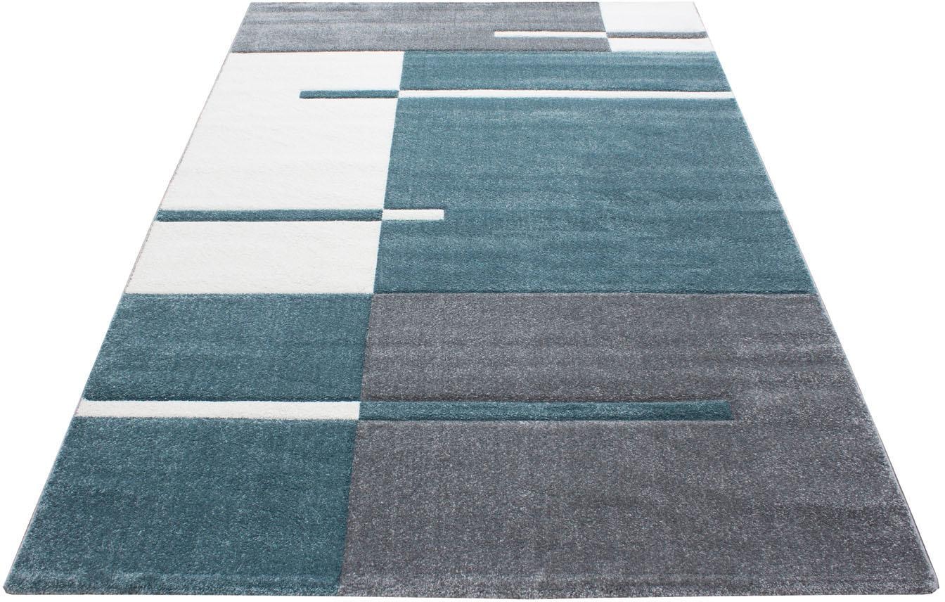 Ayyildiz Teppiche Teppich »Hawaii 1310«, rechteckig, 13 mm Höhe, Läufer, handgearbeiteter Konturenschnitt, Wohnzimmer