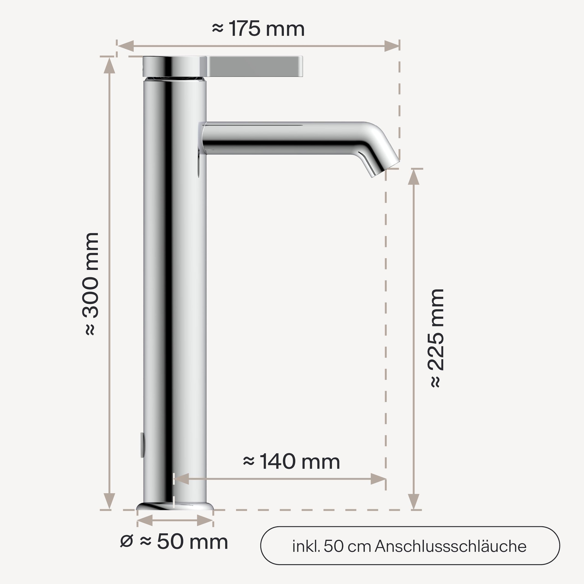 WASSERWERK Waschtischarmatur »WT 11« inkl. Popup, wassersparend