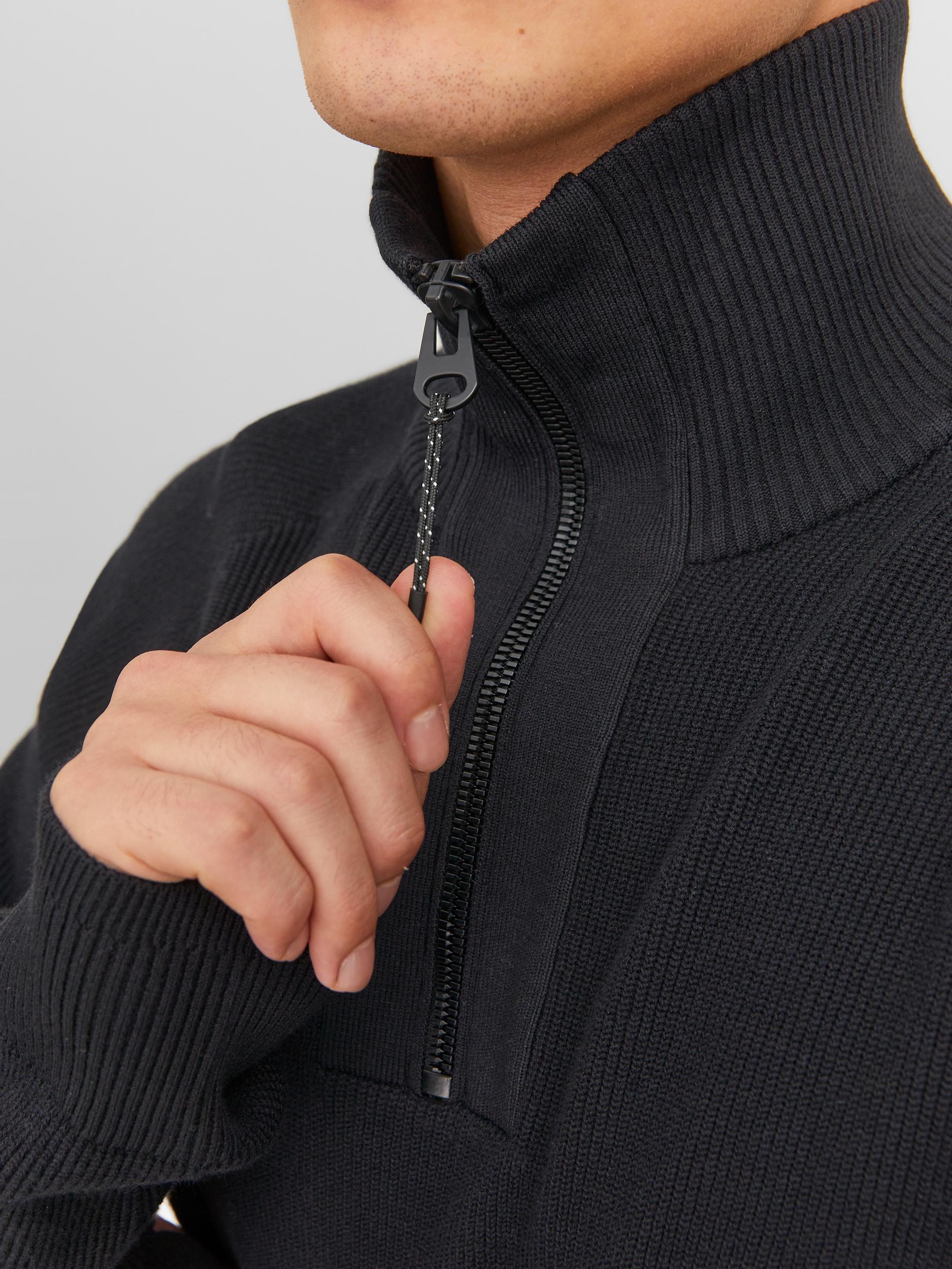Jack & Jones Stehkragenpullover »JCOFILO KNIT HALF ZIP SN«