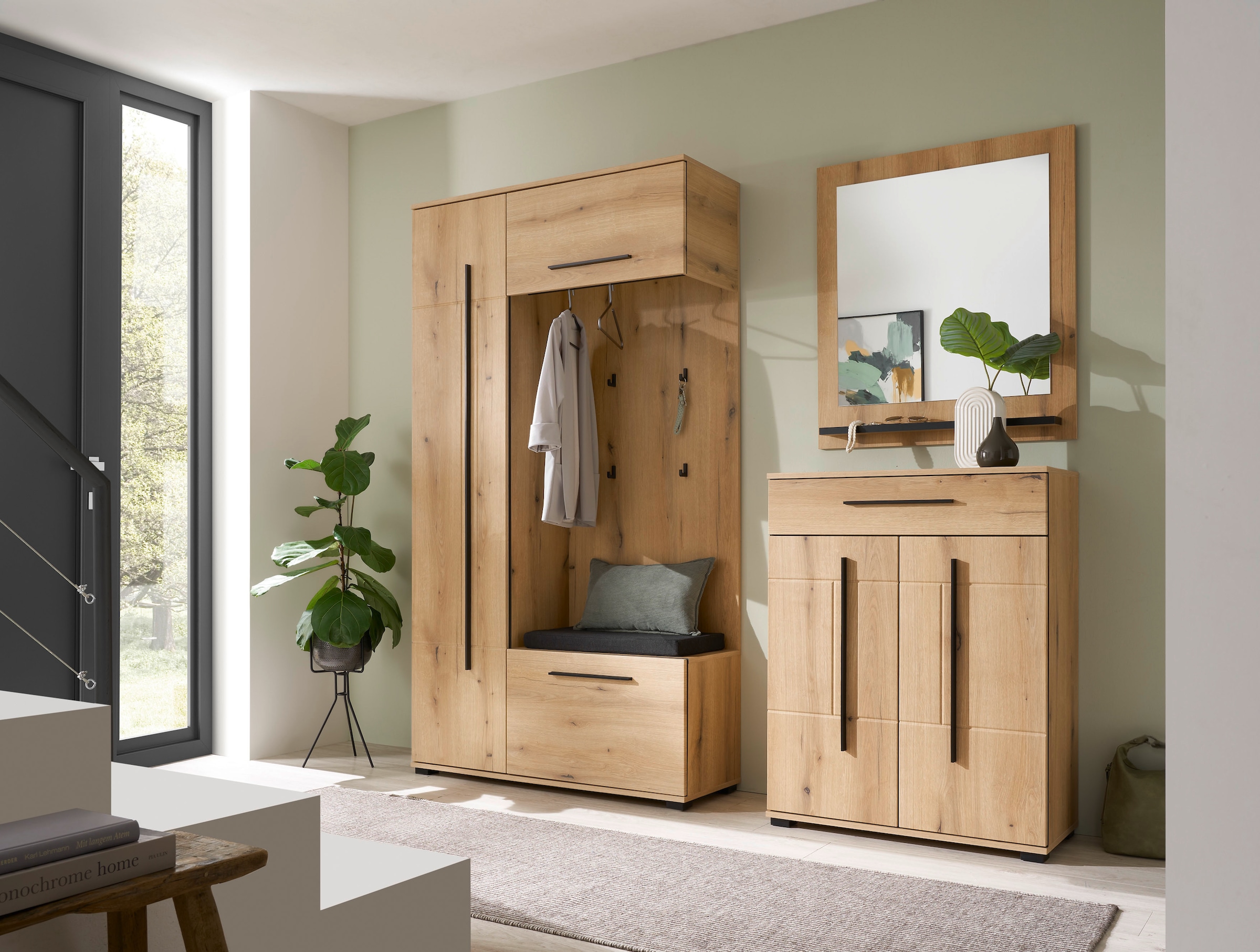 Home affaire Garderoben-Set »Cantara, moderne Garderobe, Komplettset mit viel Stauraum« Komplett-Set, 3 Stk. tlg.