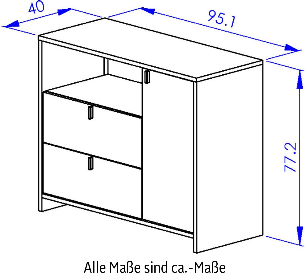 Gami Schlafzimmer-Set »RITMO SCHLAFZIMMER SET 1«, (7 tlg.), Ein Schlafzimmer im zeitlosen Stil mit vielen praktischen Lösungen!