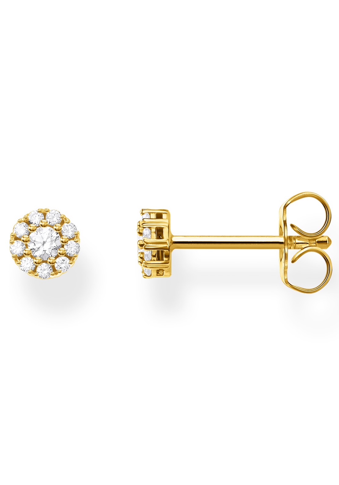 THOMAS SABO Single-Ohrstecker »weiße Steine, H2141-414-14«, mit Zirkonia
