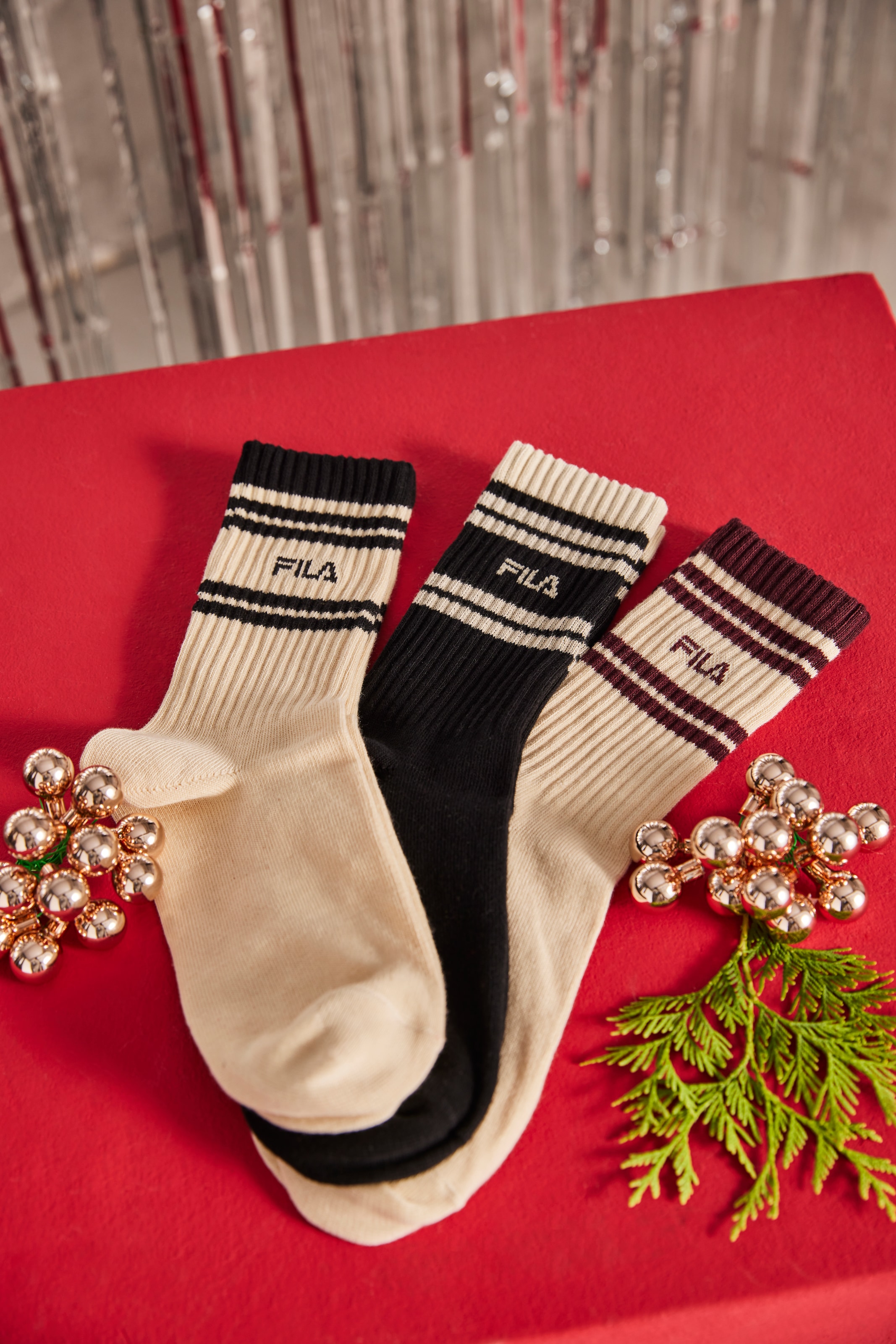 Fila Tennissocken »MAN LIFESTYLE NORMAL PLAIN SOCKS« 6 Paar tlg. sportliches Design mit Logodetail