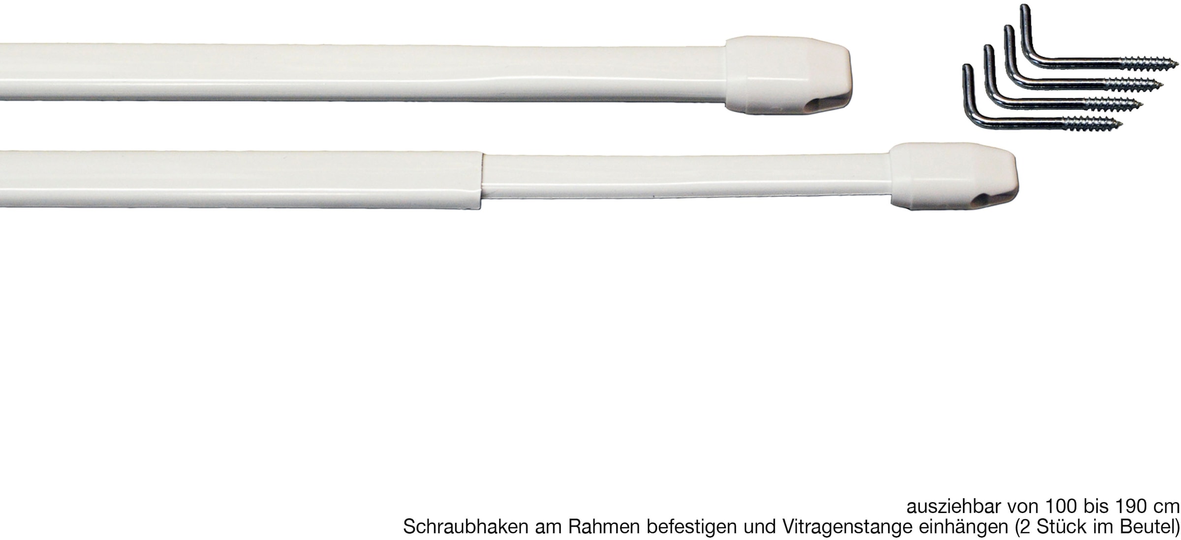 GARESA Vitragenstange »Vitragenstange "11 mm"« Ø 11 mm ausziehbar;Fixmaß