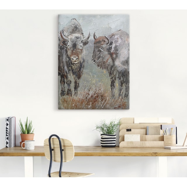 Artland Wandbild »Büffel«, Wildtiere, (1 St.), als Alubild, Leinwandbild,  Wandaufkleber oder Poster in versch. Größen im OTTO Online Shop