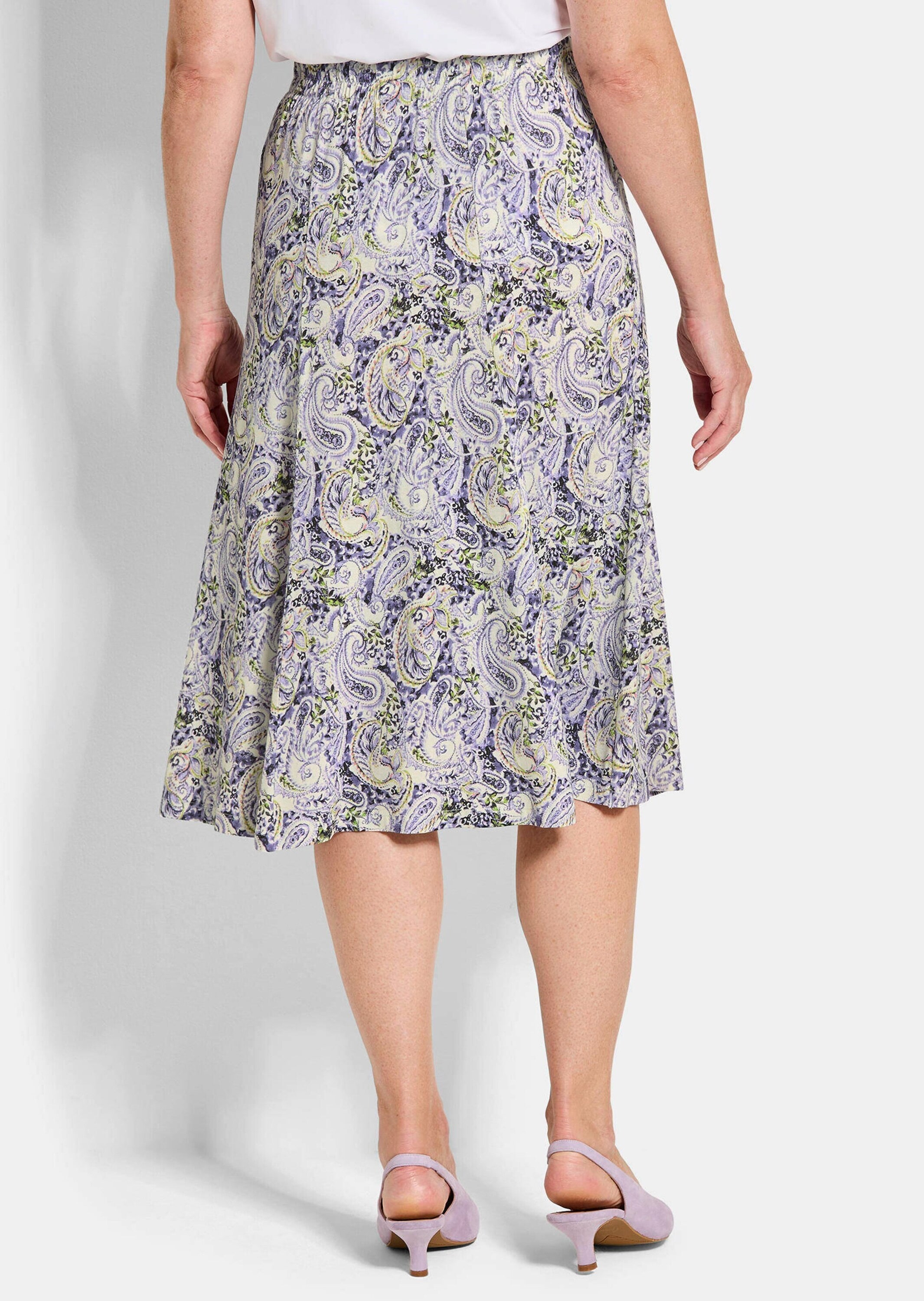 GOLDNER Jerseyrock »Weit schwingender Bahnenrock aus Jersey«