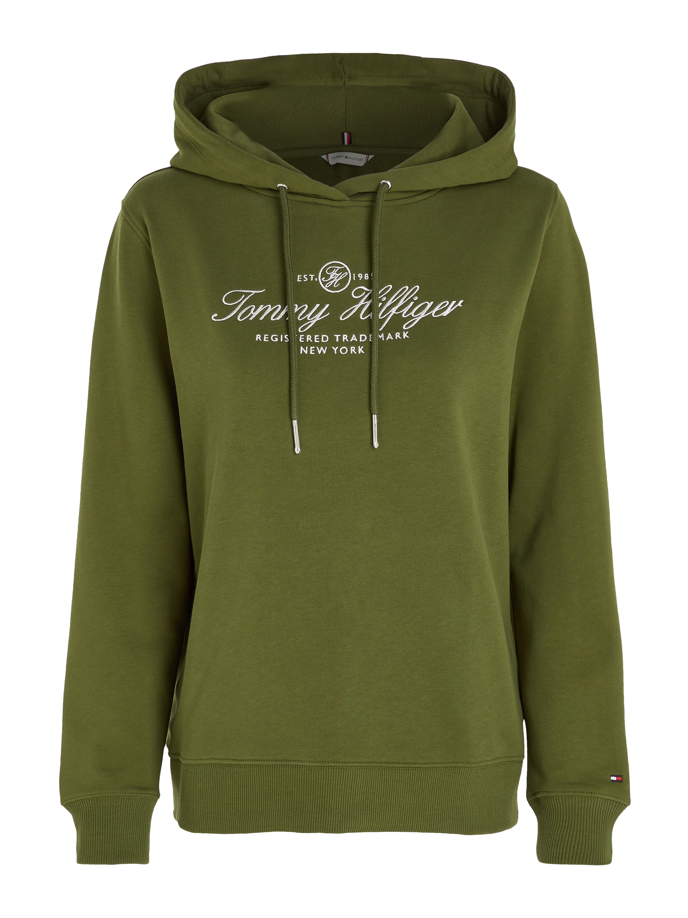Tommy Hilfiger Kapuzensweatshirt »REGULAR HILFIGER SCRIPT HOODIE«, mit  großer Logo-Stickerei auf der Brust im OTTO Online Shop