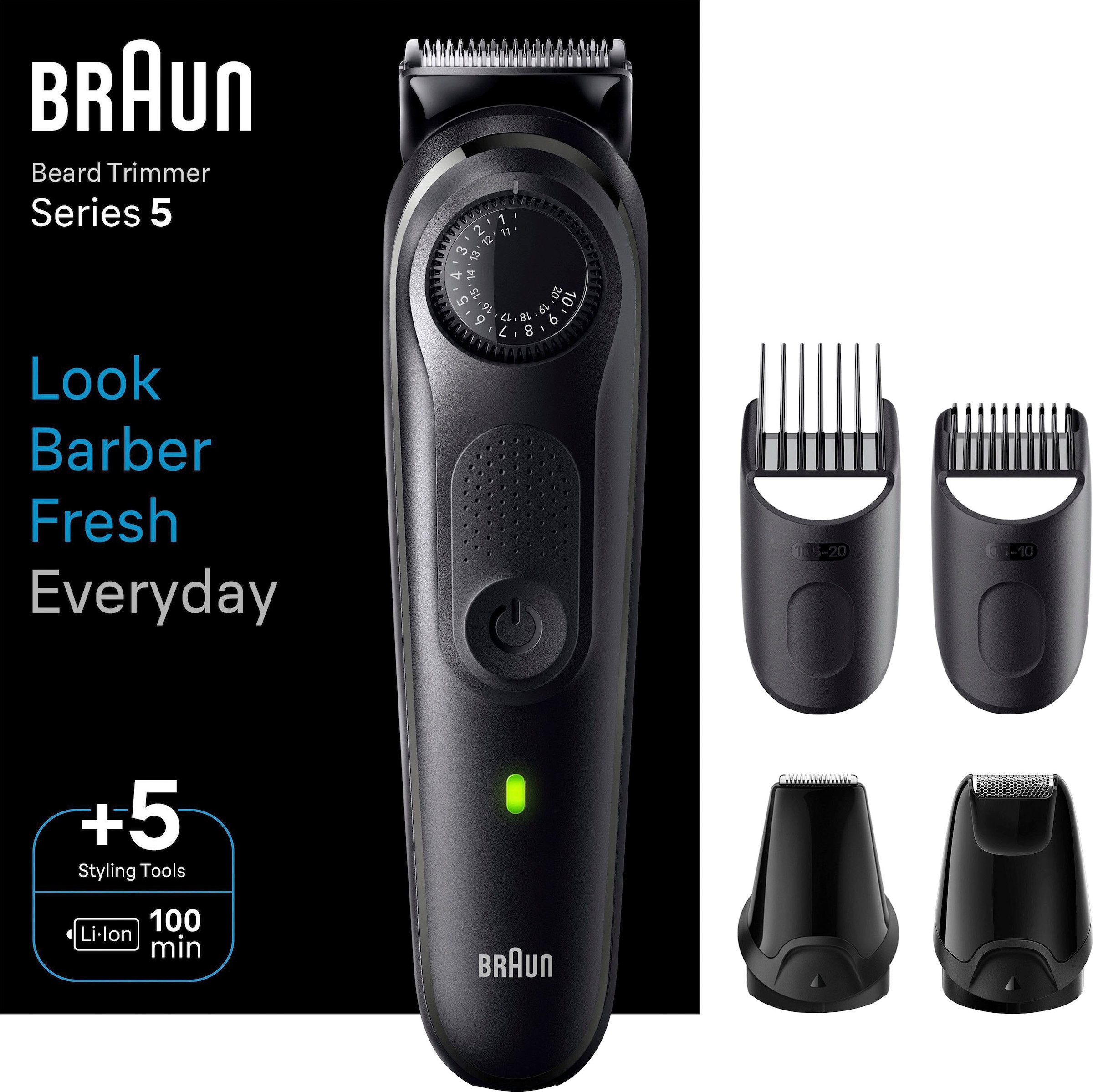 Braun Haarschneider »Barttrimmer BT5430«, 40 Einstellungen, Wasserdicht