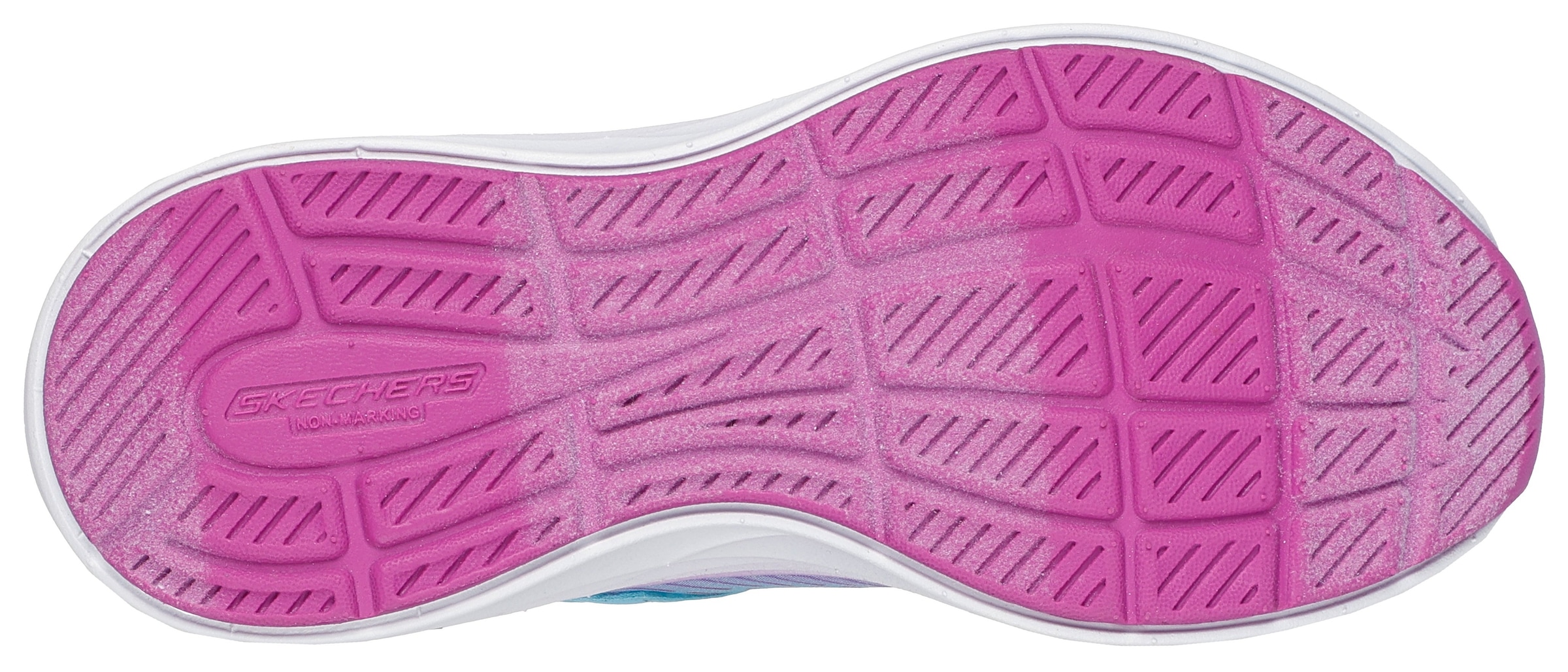 Skechers Sneaker »GO-RUN ACCELERATE«, Sneaker mit Klettverschluss, Glitzer, Größenschablone zum Download
