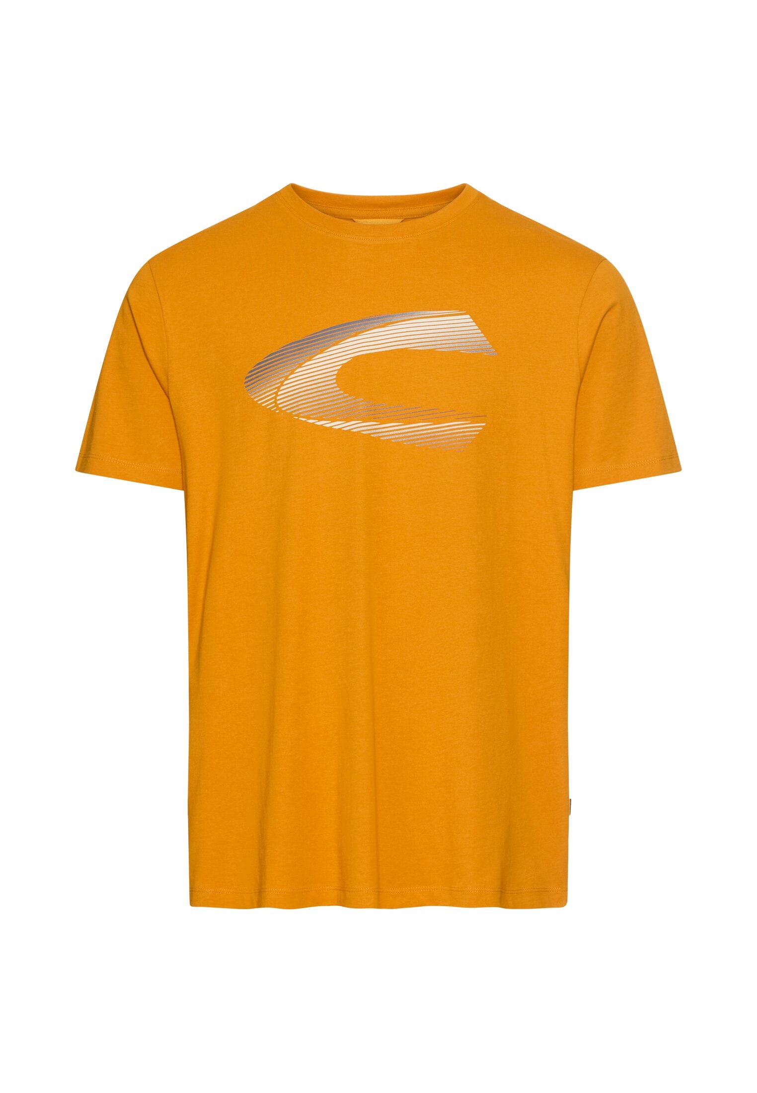 camel active T-Shirt mit Logo Print
