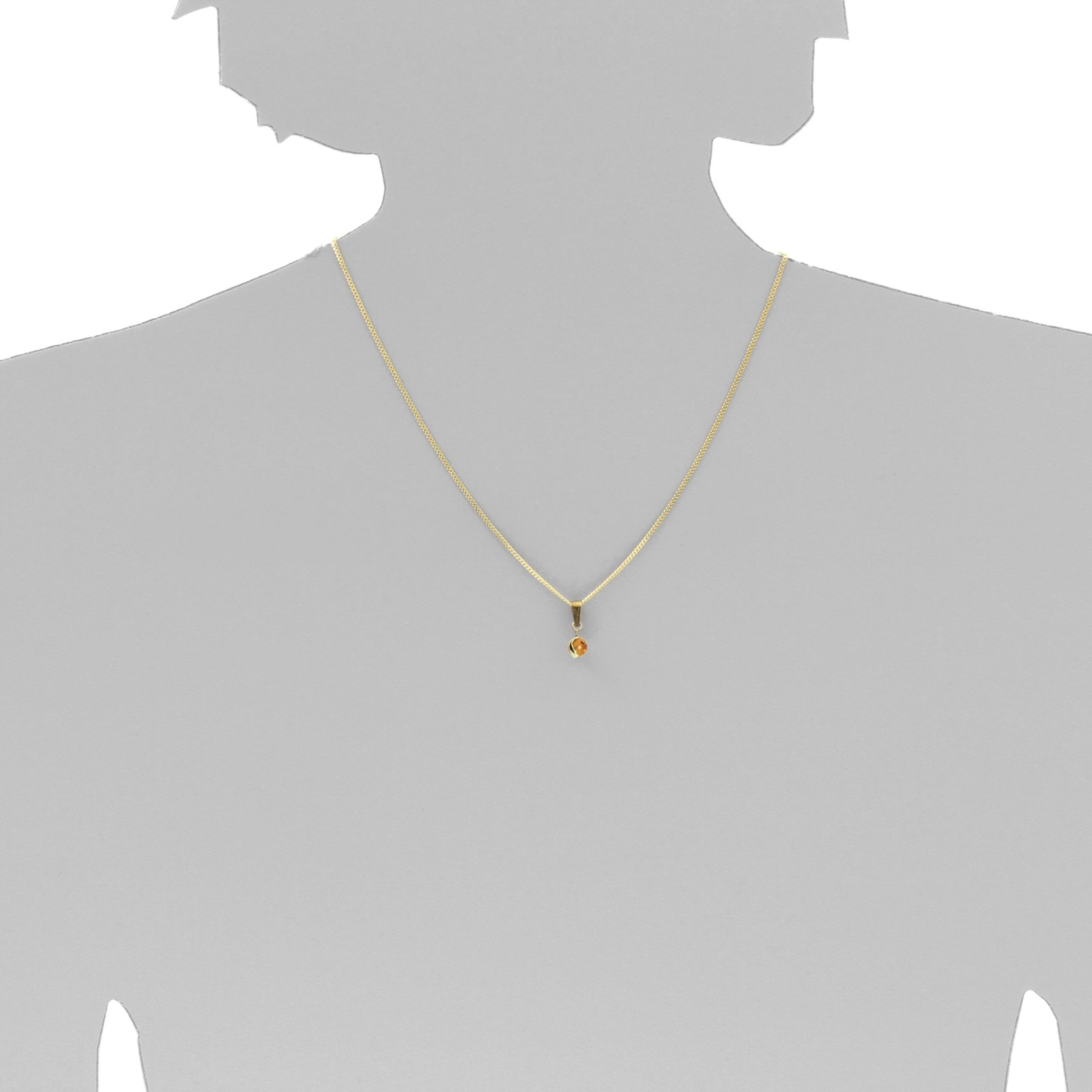 OSTSEE-SCHMUCK Kette und Anhänger Set »- Ina - Gold 333/000 - Bernstein«