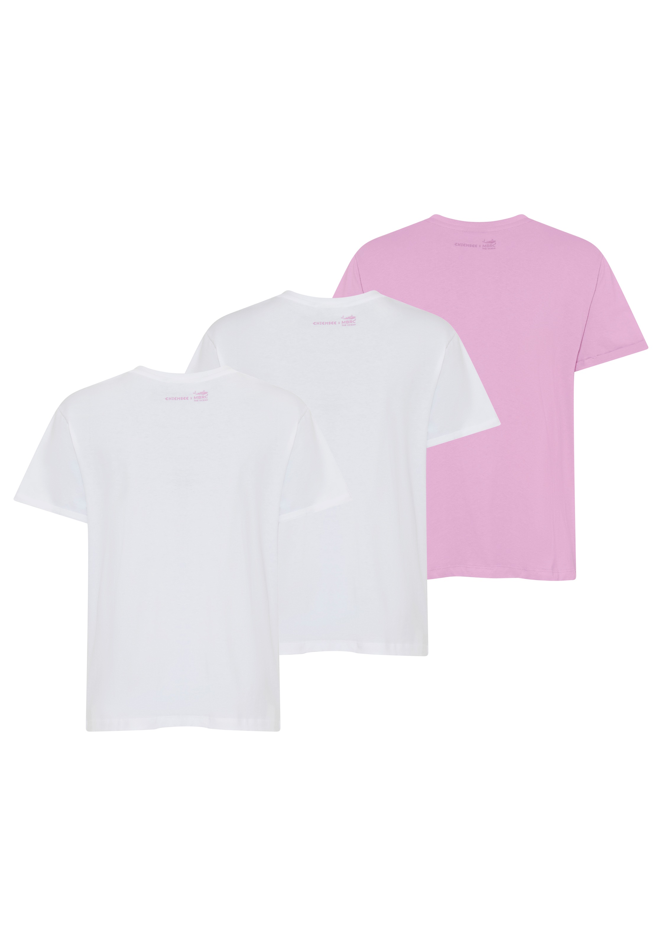 Chiemsee T-Shirt Packung, 2 figurbetonte Passform, Kurzarm, mit Frontdruck, Rundhalsausschnitt