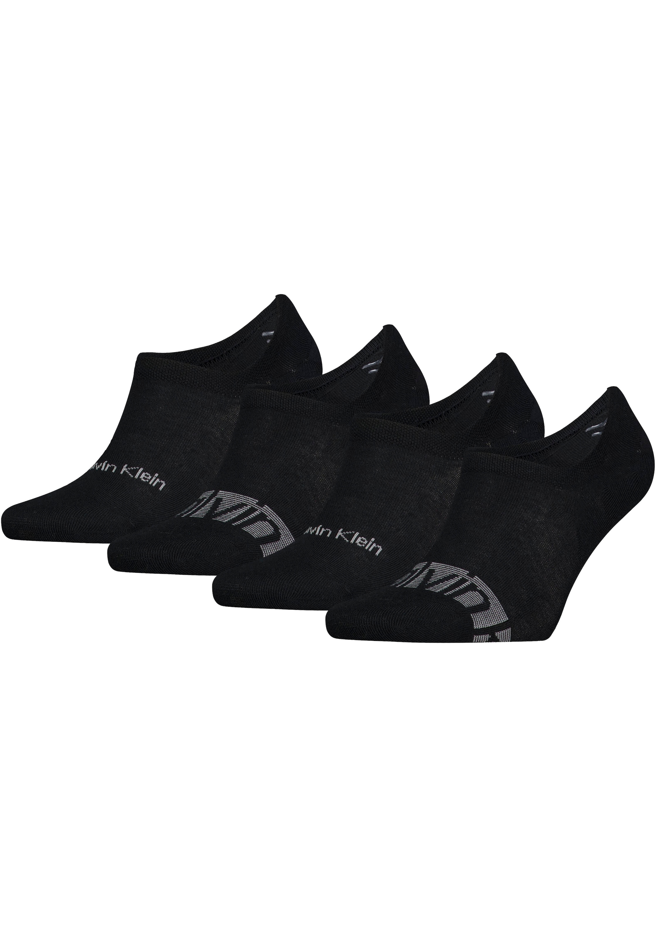 Calvin Klein Füßlinge, (4 Paar), mit Coolmax-Fasern zur Feutigkeitsregulierung und Atmungsakivität