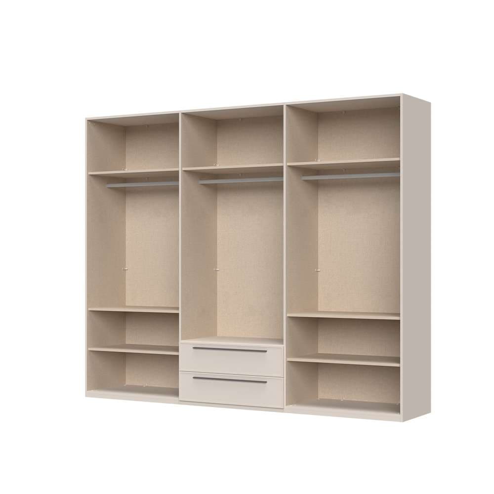 OTTO home Drehtürenschrank »Opera mit oder ohne Kranz inkl. LED-Bel. ,B 227,272,317 oder 362 cm« Schubkästen, UV lackiert, Soft Close Funktion, Höhenverstellbare Füße