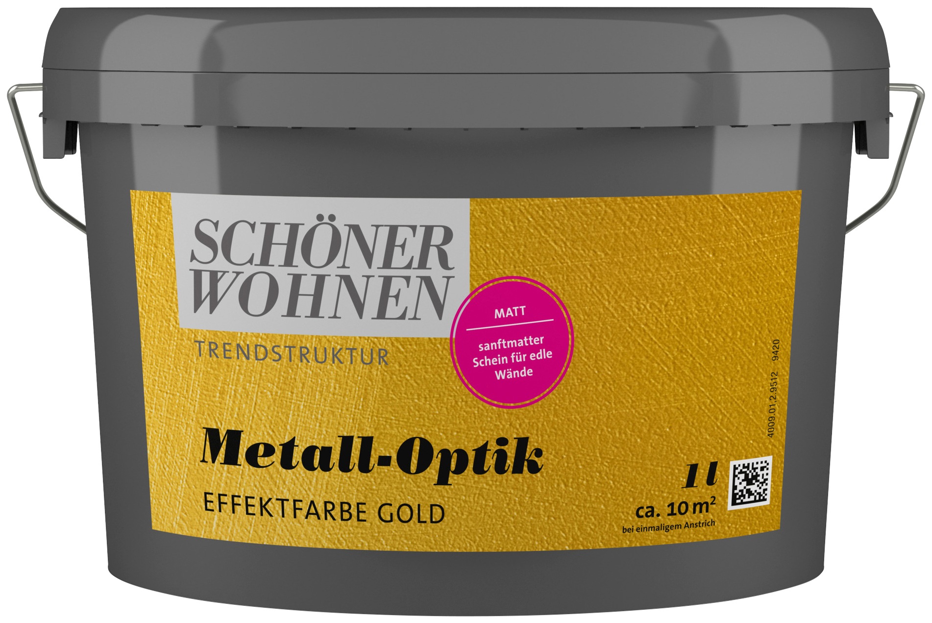 SCHÖNER WOHNEN-Kollektion Wandfarbe »Metall-Optik Effektfarbe gold«, 1