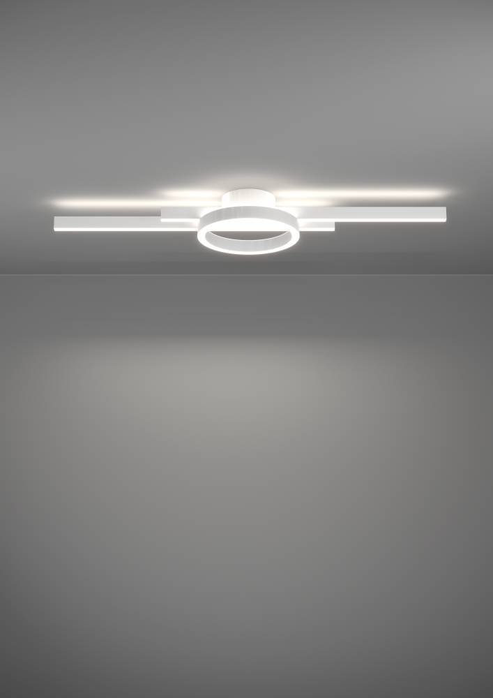 EGLO Deckenleuchte »AMANDOLO« LED-Modul 1 Stk. RGB | warmweiß - kaltweiß dimmbare Deckenlampe, Fernbedienung, Metall, RGB Backlight