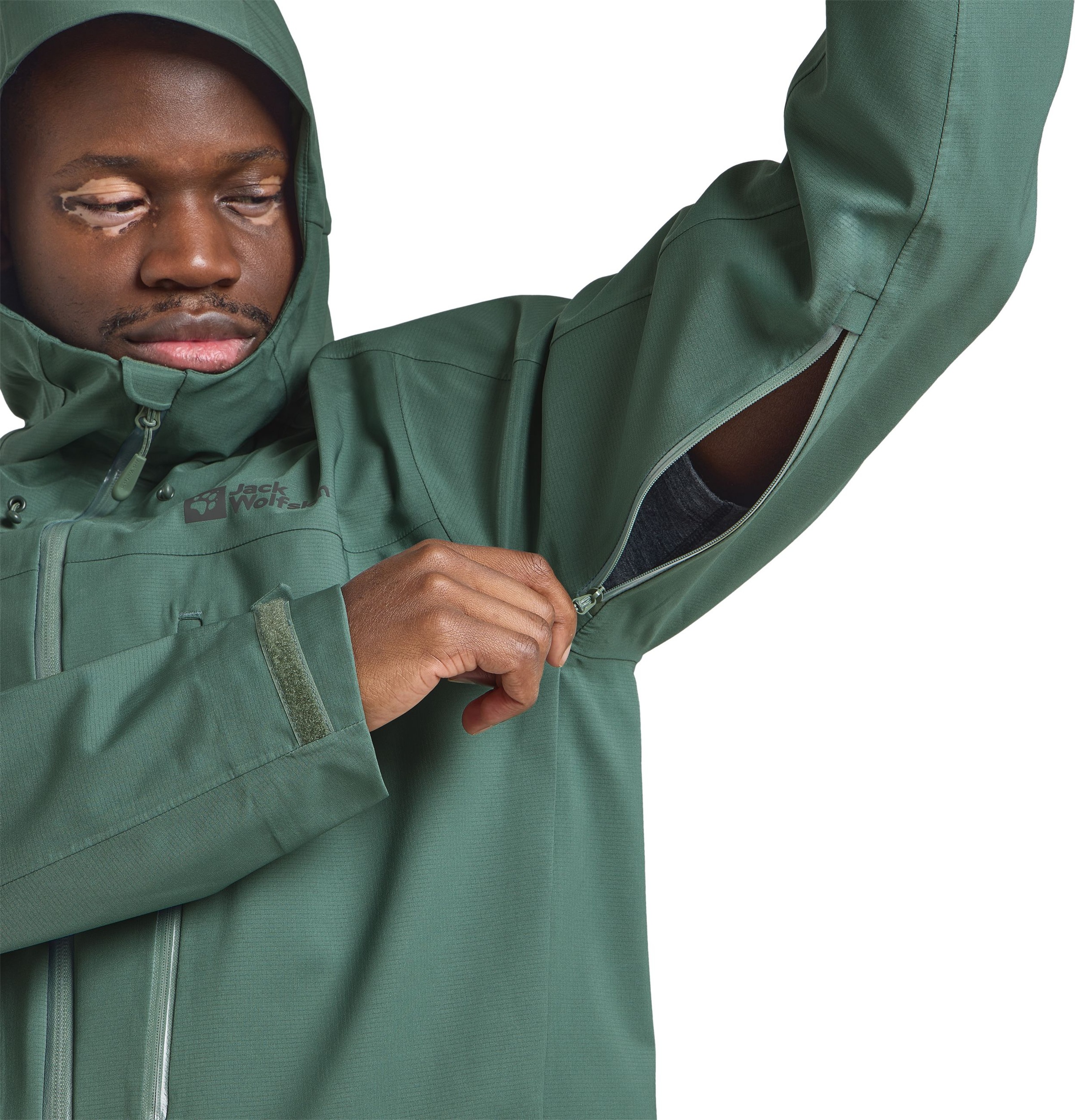 Jack Wolfskin Funktionsjacke »KAMMWEG 3L JKT M«, mit Kapuze