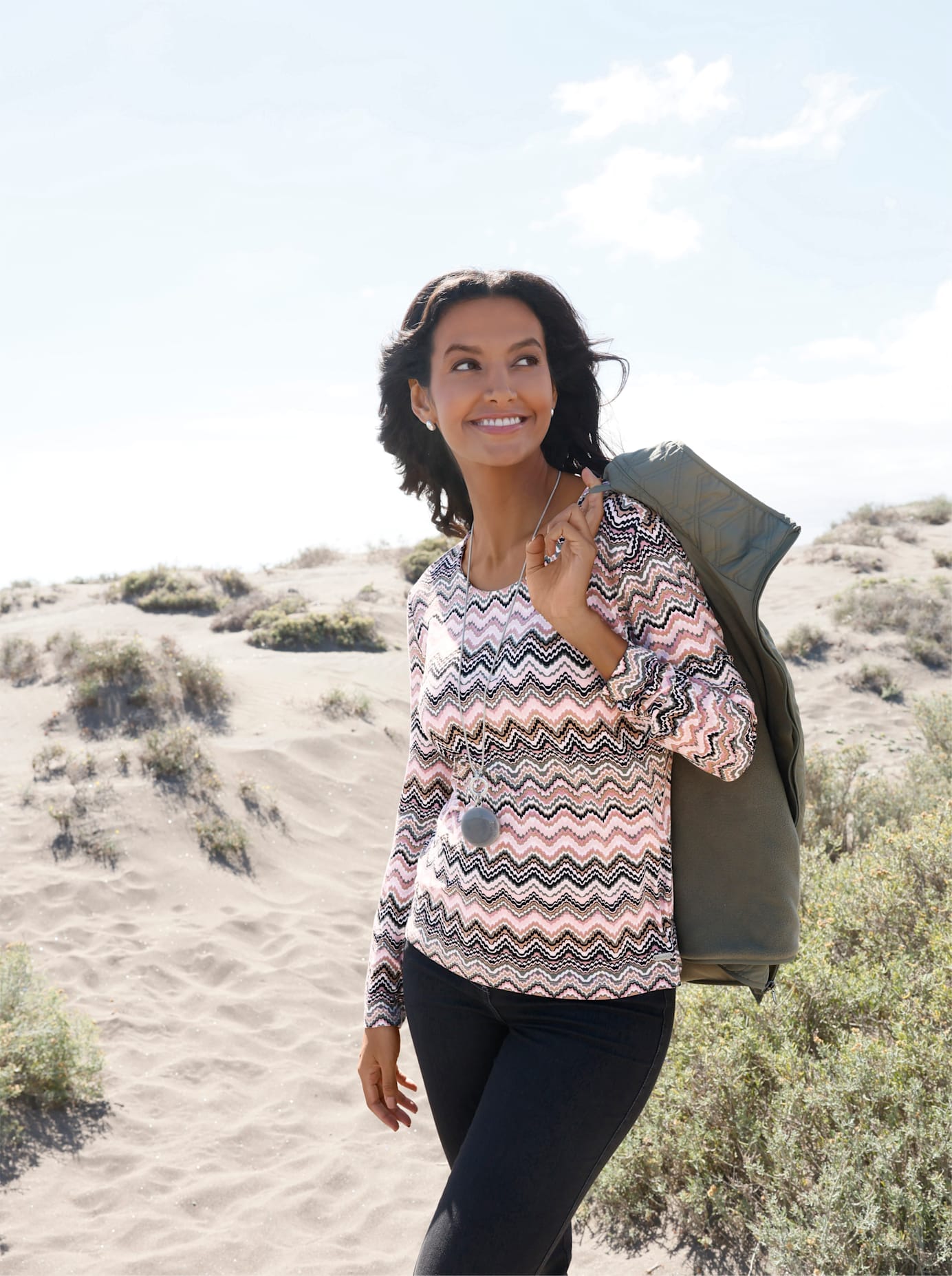 Casual Looks Langarmshirt »Rundhals-Shirt« 1