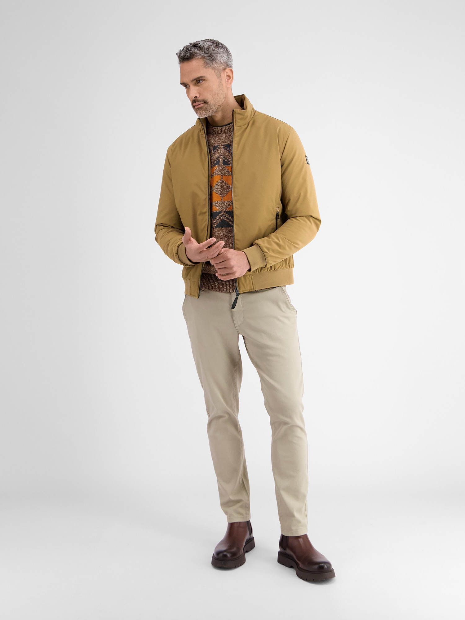 LERROS Outdoorjacke »LERROS Funktionaler Herren Blouson«, ohne Kapuze, Wasser- und windabweisend, atmungsaktiv