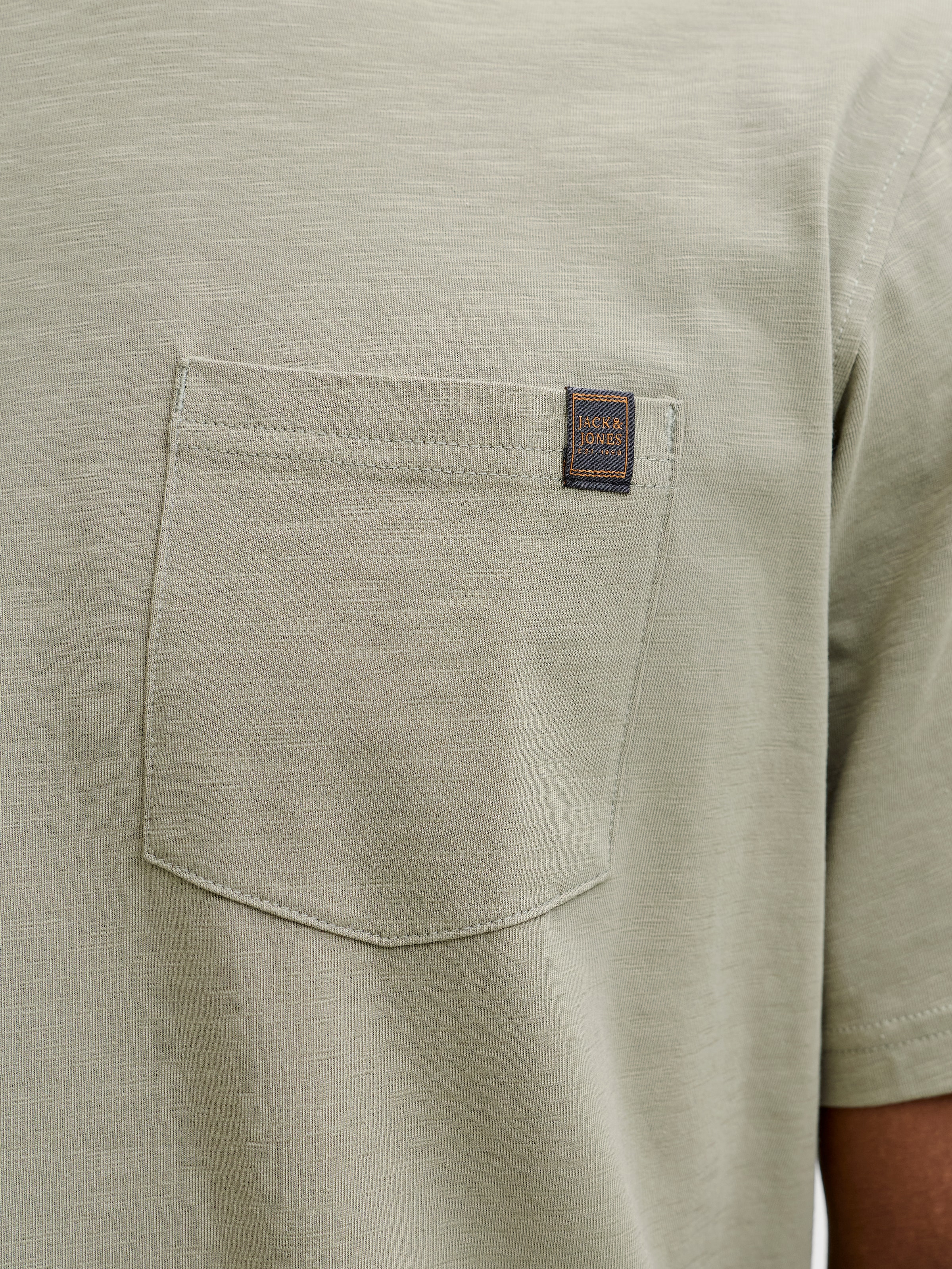 Jack & Jones Kurzarmshirt »JJEDOVER SLUB TEE SS NOOS« Baumwollmischung, relaxed fit