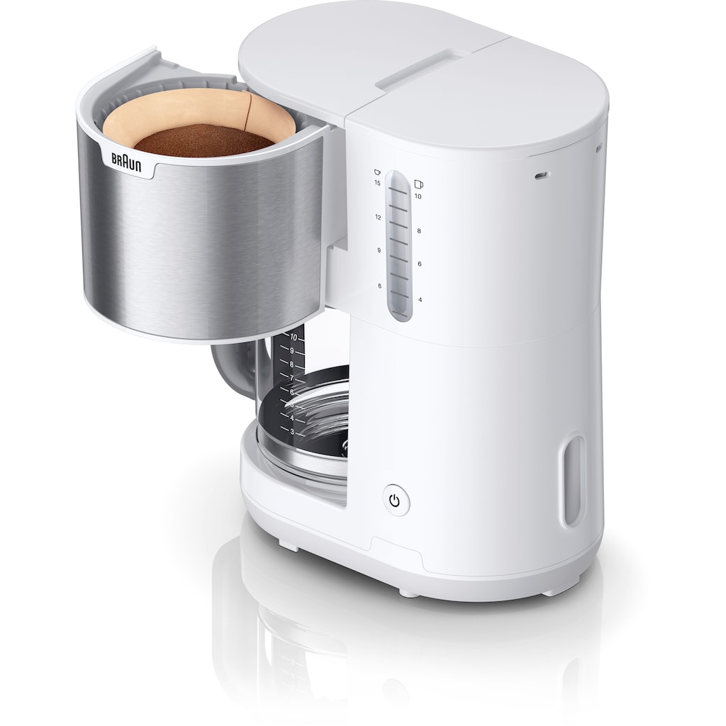 Braun Filterkaffeemaschine »Braun PurShine KF1500 WH«, Papierfilter