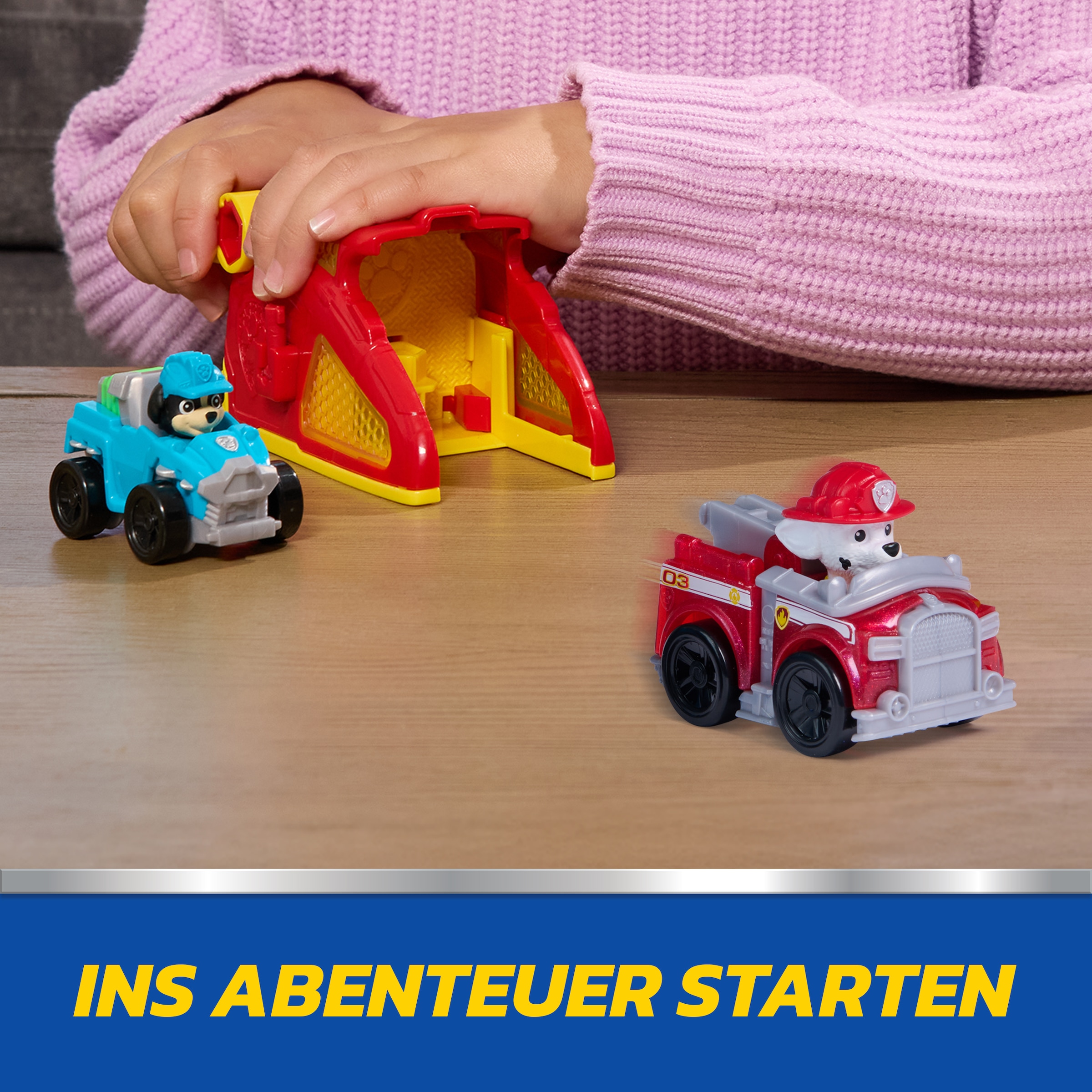 Spin Master Spielzeug-Auto »PAW Patrol – Pup Squad Launcher mit Marshall & Rex Fahrzeugen«